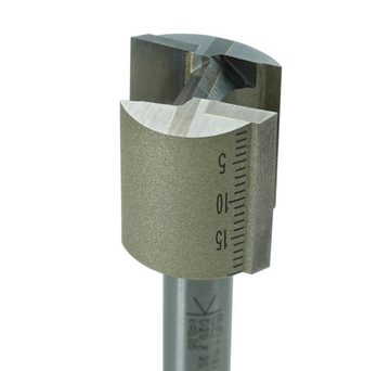 ENT European Norm Tools Fräsbohrer 09012PLUS 12-tlg. Fräserset, Schaft 8 mm, (in Kunststoffkassette), Nutfräser mit Bohrschneide, Hartmetall