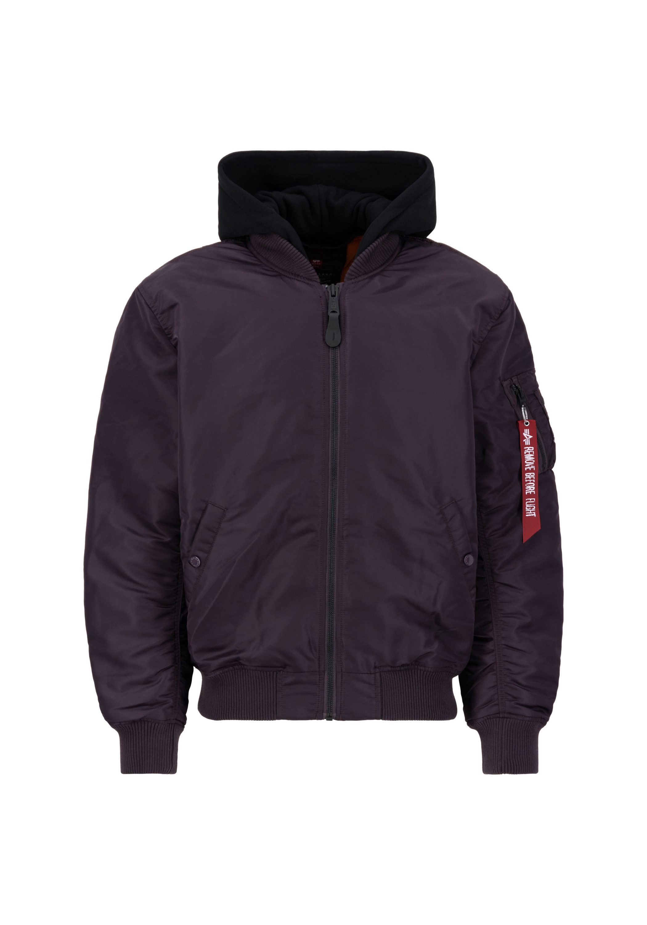 Alpha Industries Bomberjacke MA-1 Zip Hood Back EMB günstig online kaufen