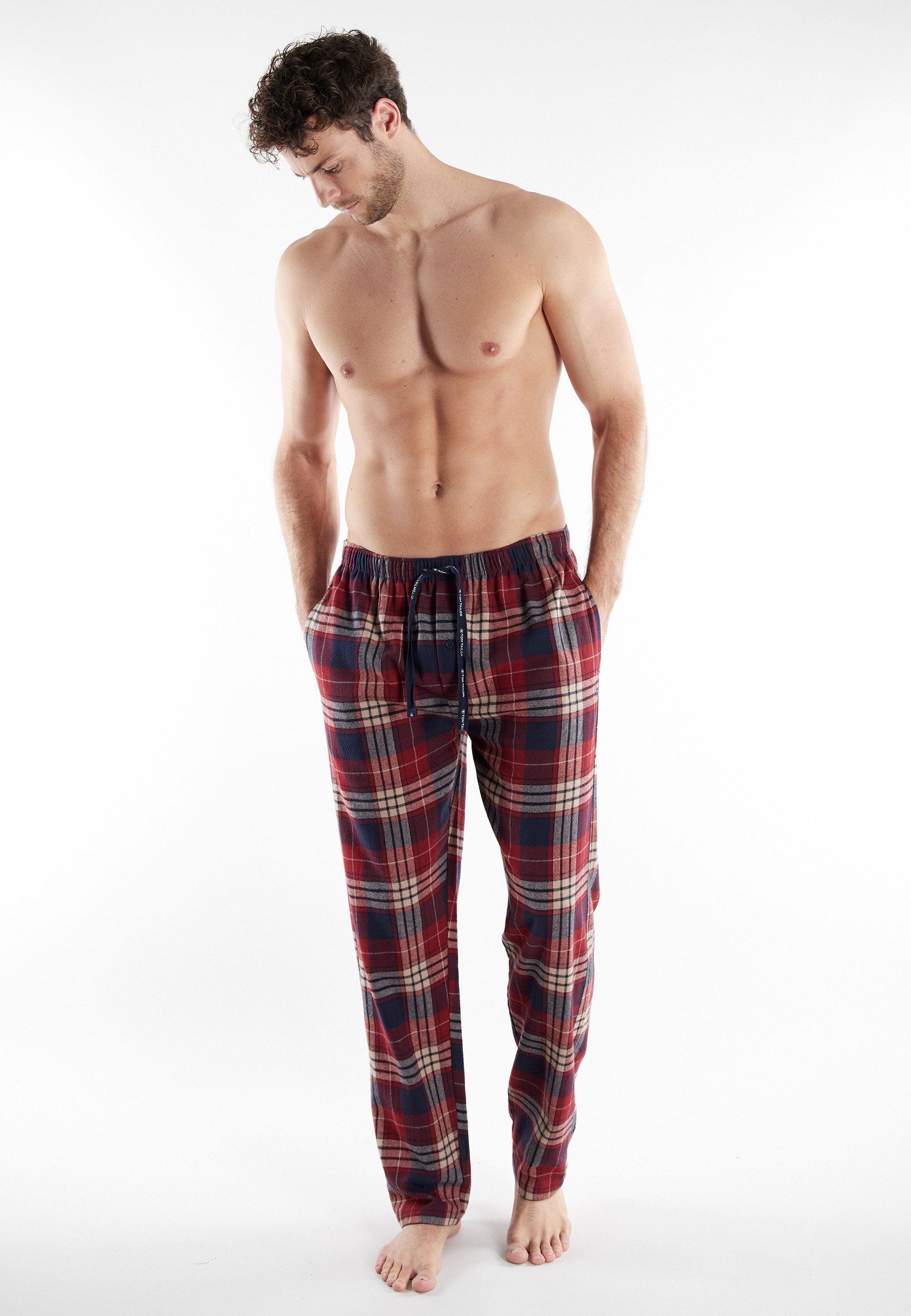 TOM TAILOR Pyjamahose Rhodos mit Karo-Muster, günstig online kaufen