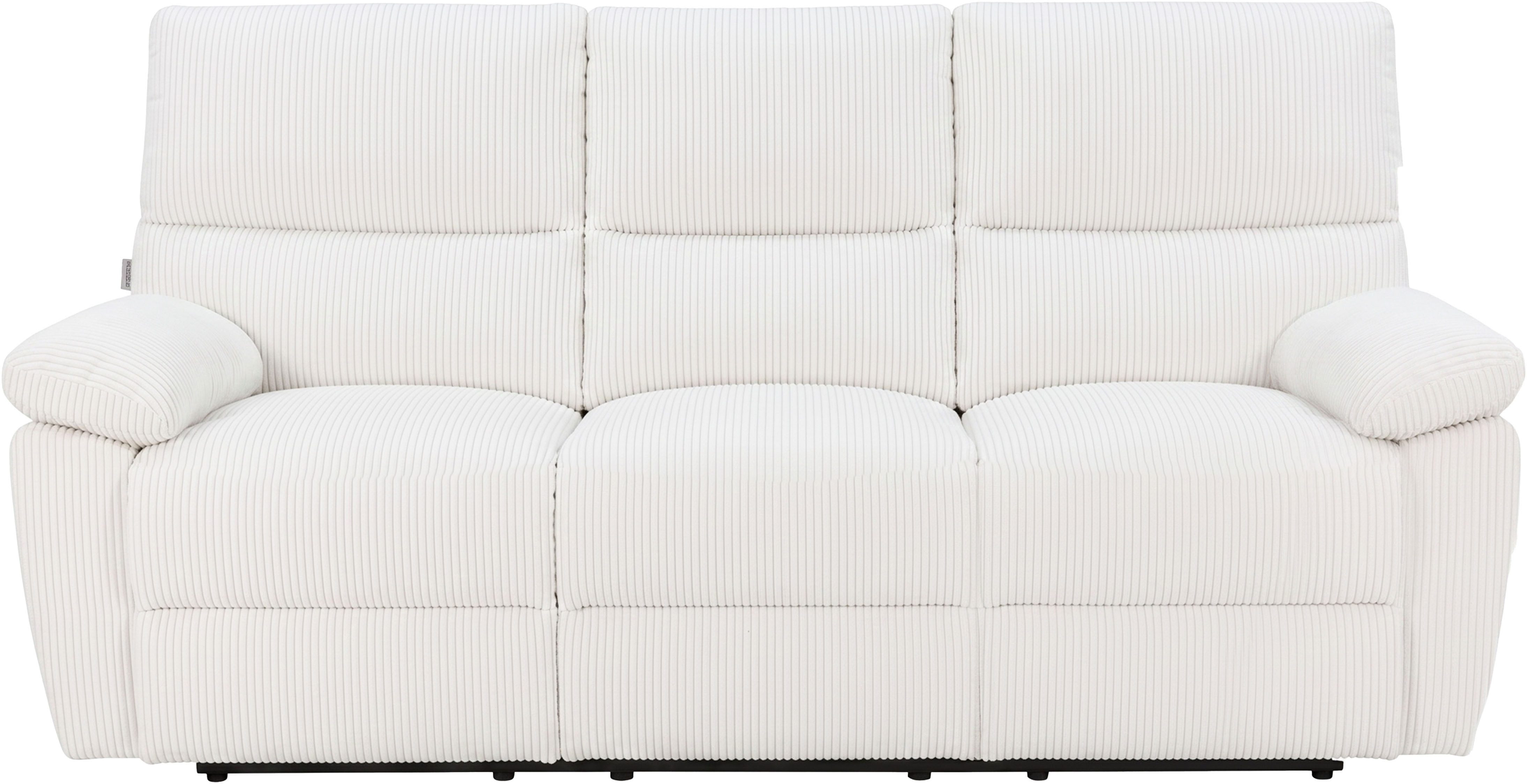 Home affaire 3-Sitzer LANNOY, manuelle o. elelektrische Relaxfunktion in 2 Sitzen, USB A/C, Liegefunktion (105°-150), Reclinersofa, Webstoff, Federkern