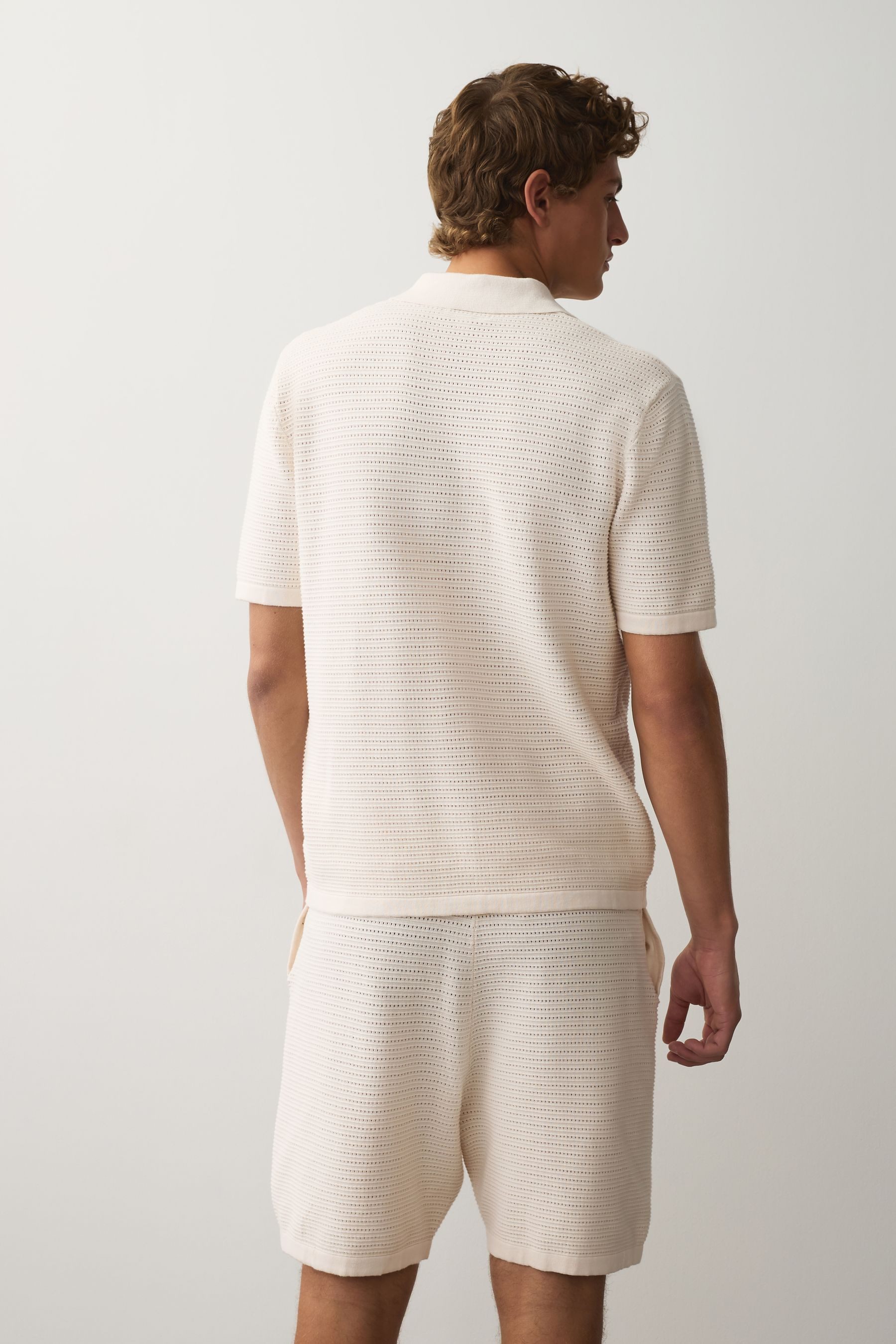 Next Shorts Hemden mit Strickstruktur + Shorts im 2er-Pack (4-tlg)