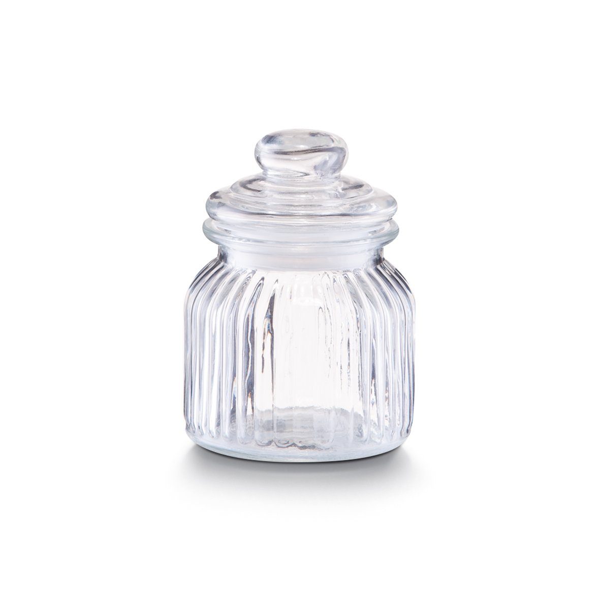 Zeller Present Vorratsglas Vorratsglas "Nostalgie, Glas/PE, 600 ml, Glas/PE, transparent, Ø11 x 14,5 cm