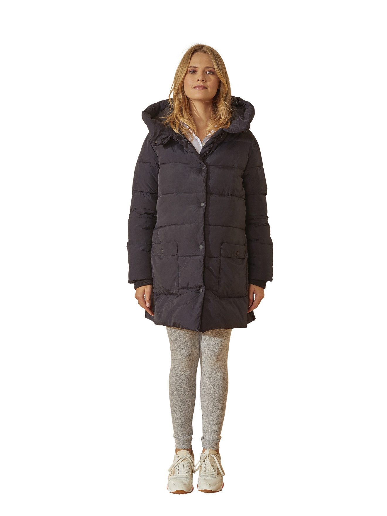 vertbaudet Umstandsmantel 1002075009 2-in-1, Große Kapuze