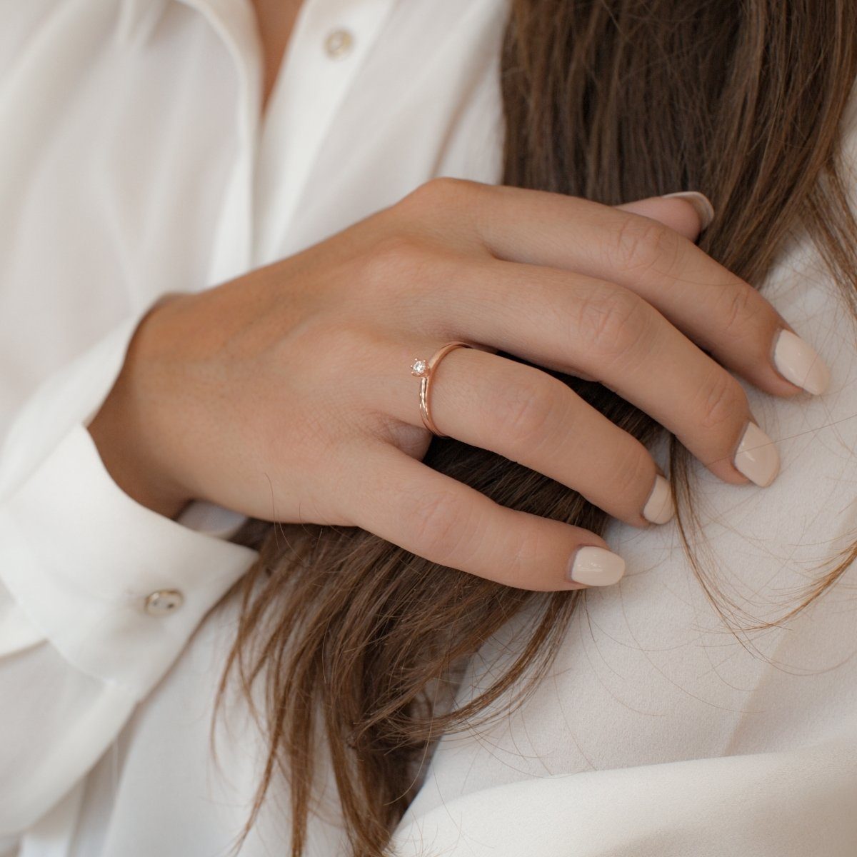 Trilani Silberring roségold, mit Zirkonia im günstig online kaufen