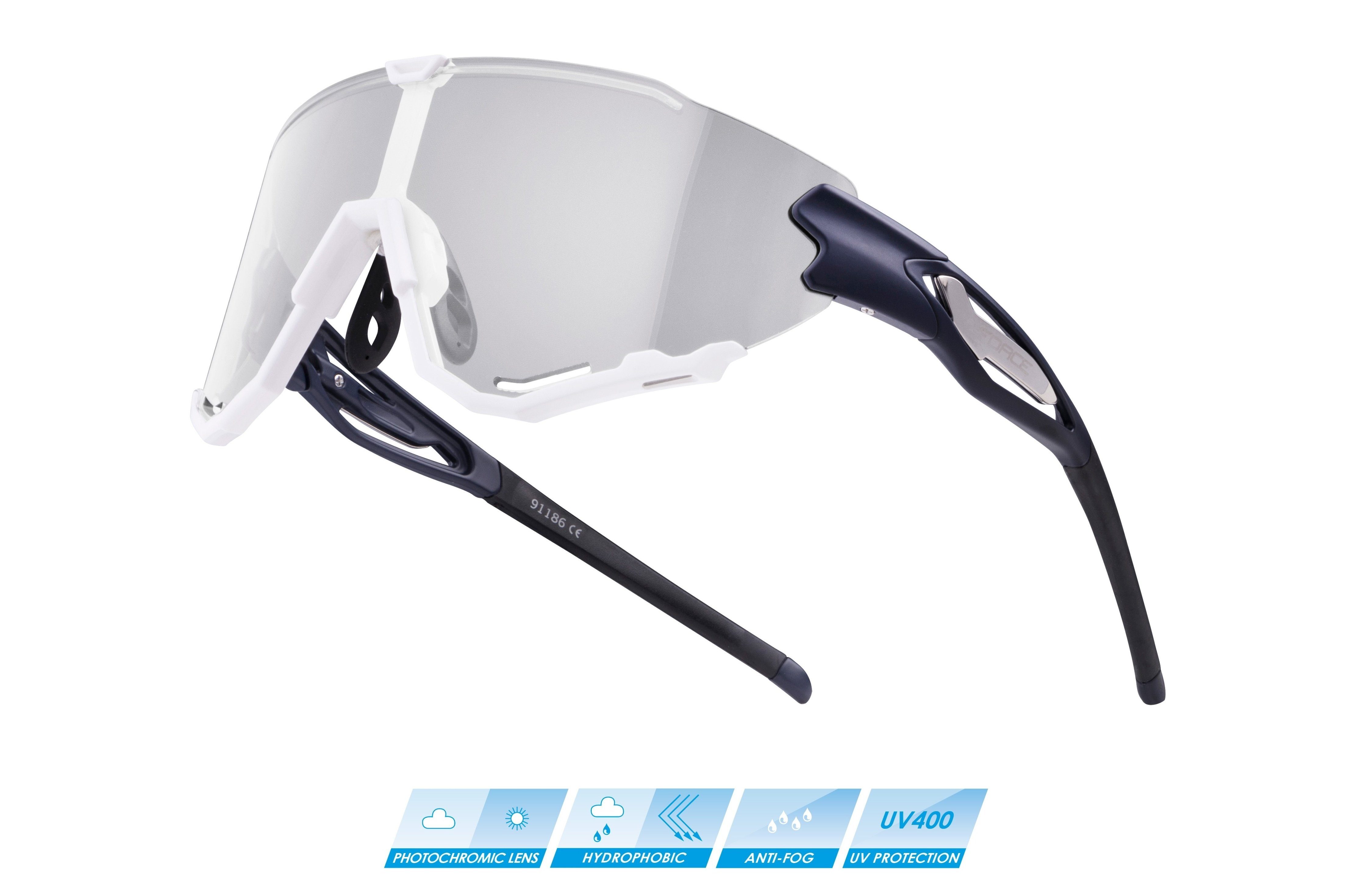 FORCE Fahrradbrille Sonnenbrille FORCE CREED fotochrome Klarlinse