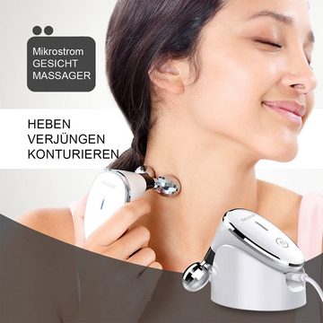 DOPWii Gesichtsmassagegerät Mikrostrom-Gesichtsmassage-Roller, Schönheitsgerät zur, Gesichtsverjüngung, Anti-Falten, Gesichtsstraffung