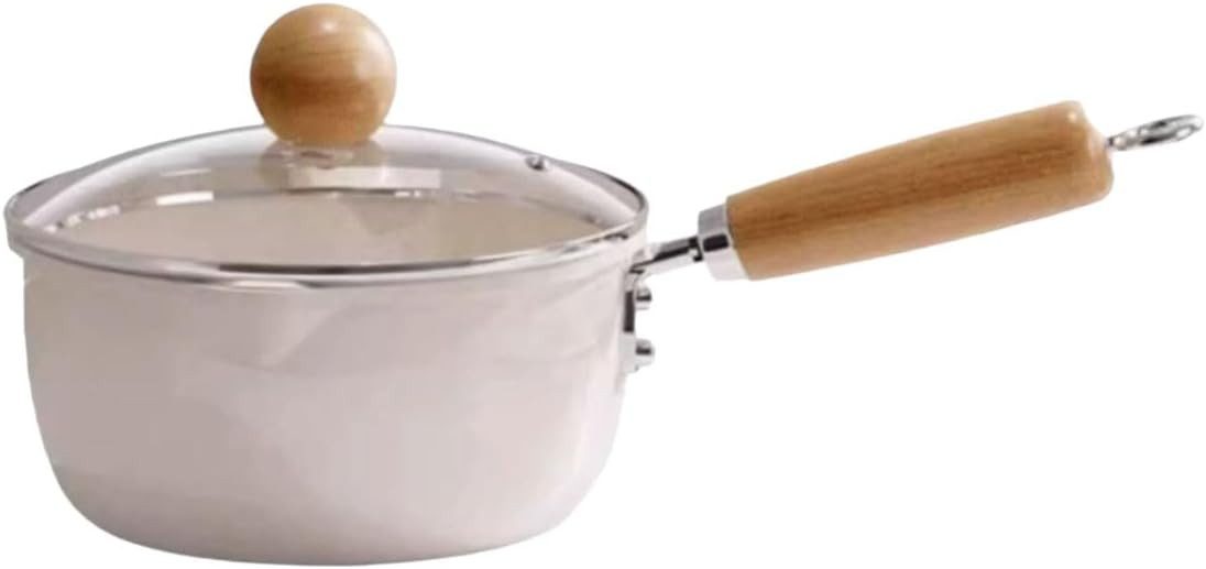 FELIXLEO Bratpfanne Keramik Milchpfanne mit Deckel antihaftbeschichtet leicht hängend, (1-tlg)