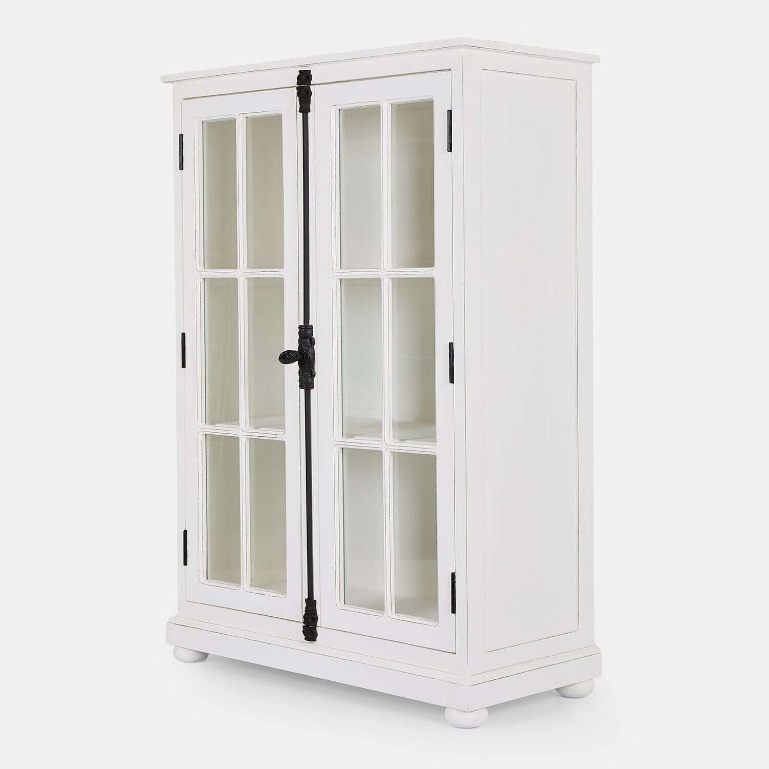 Mirabeau Vitrine Schrank Salivonne antikweiß
