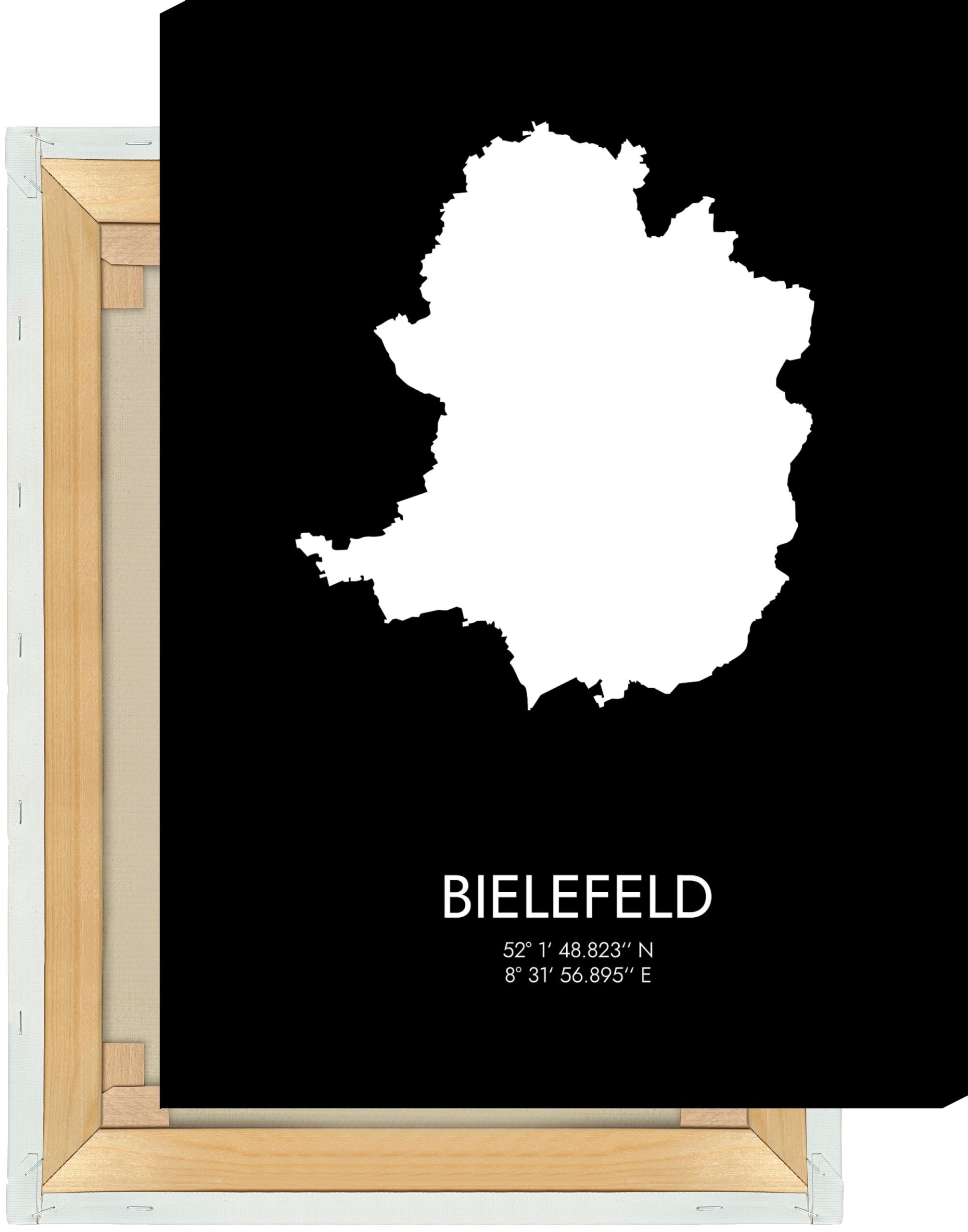 MOTIVISSO Leinwandbild Bielefeld Koordinaten #3