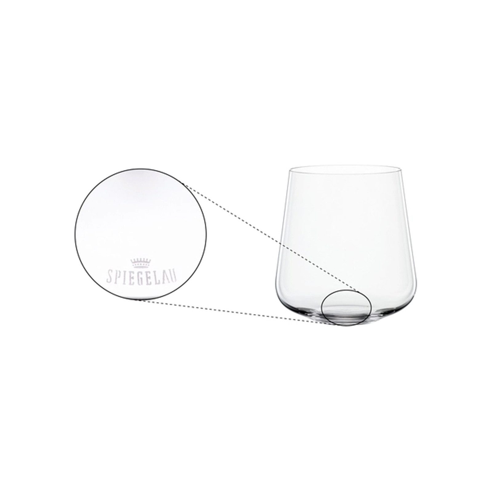 SPIEGELAU Glas Definition Wassergläser 425 ml 4er Set, 4-tlg., Glas