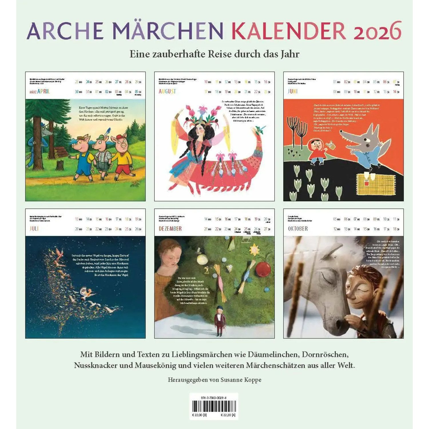 arche Wandkalender Arche Märchen Kalender 2026
