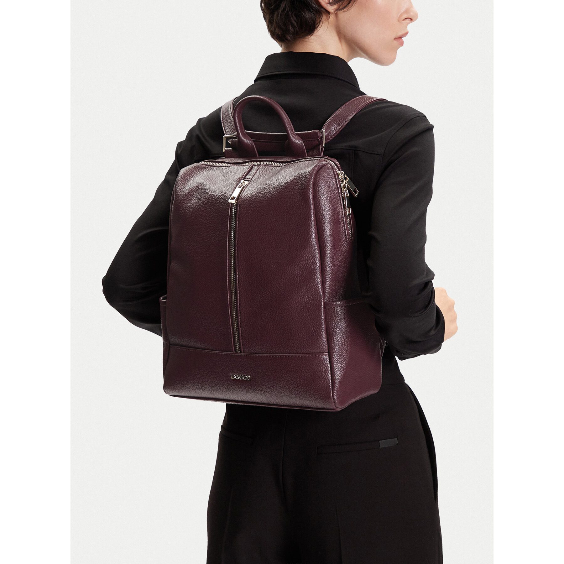LASOCKI Rucksack Lasocki Damen Rucksack 5907964270935 Rotwein – Bild 2 von 4