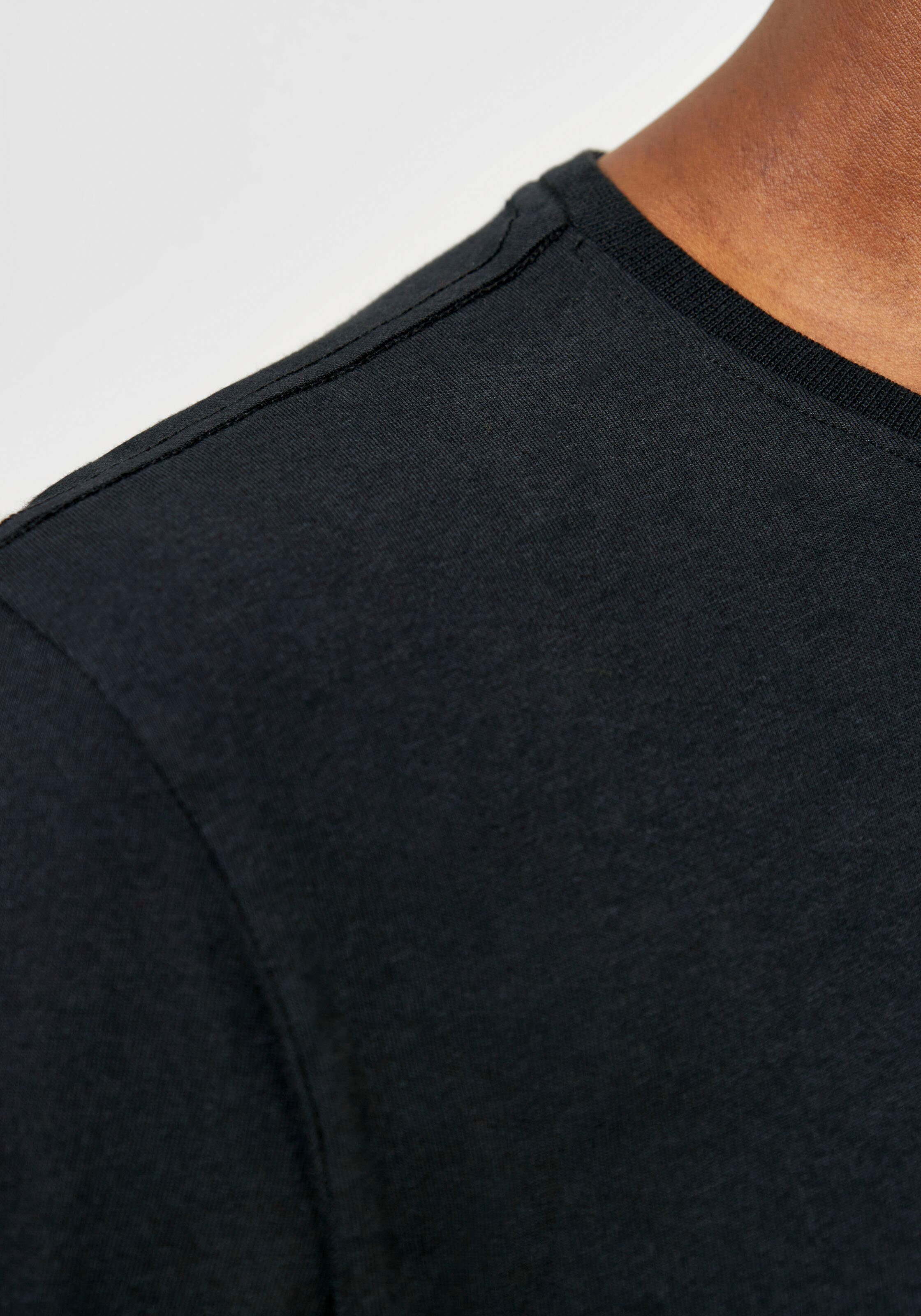 Jet T-Shirt in Apparel gerader KnowledgeCotton Black Shirt Basic Passform
