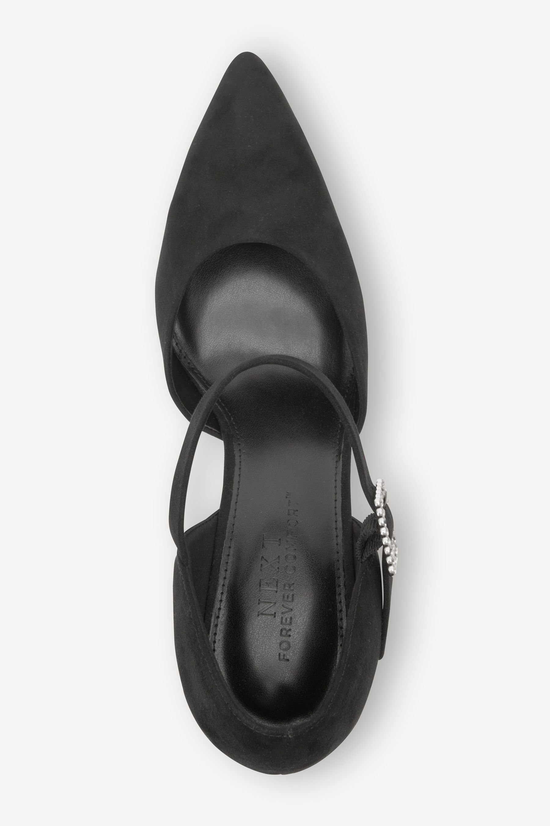 Comfort Black Spitze Mary-Jane-Schuhe Forever Mary-Jane-Pumps with Jewel Buckle Next (1-tlg)