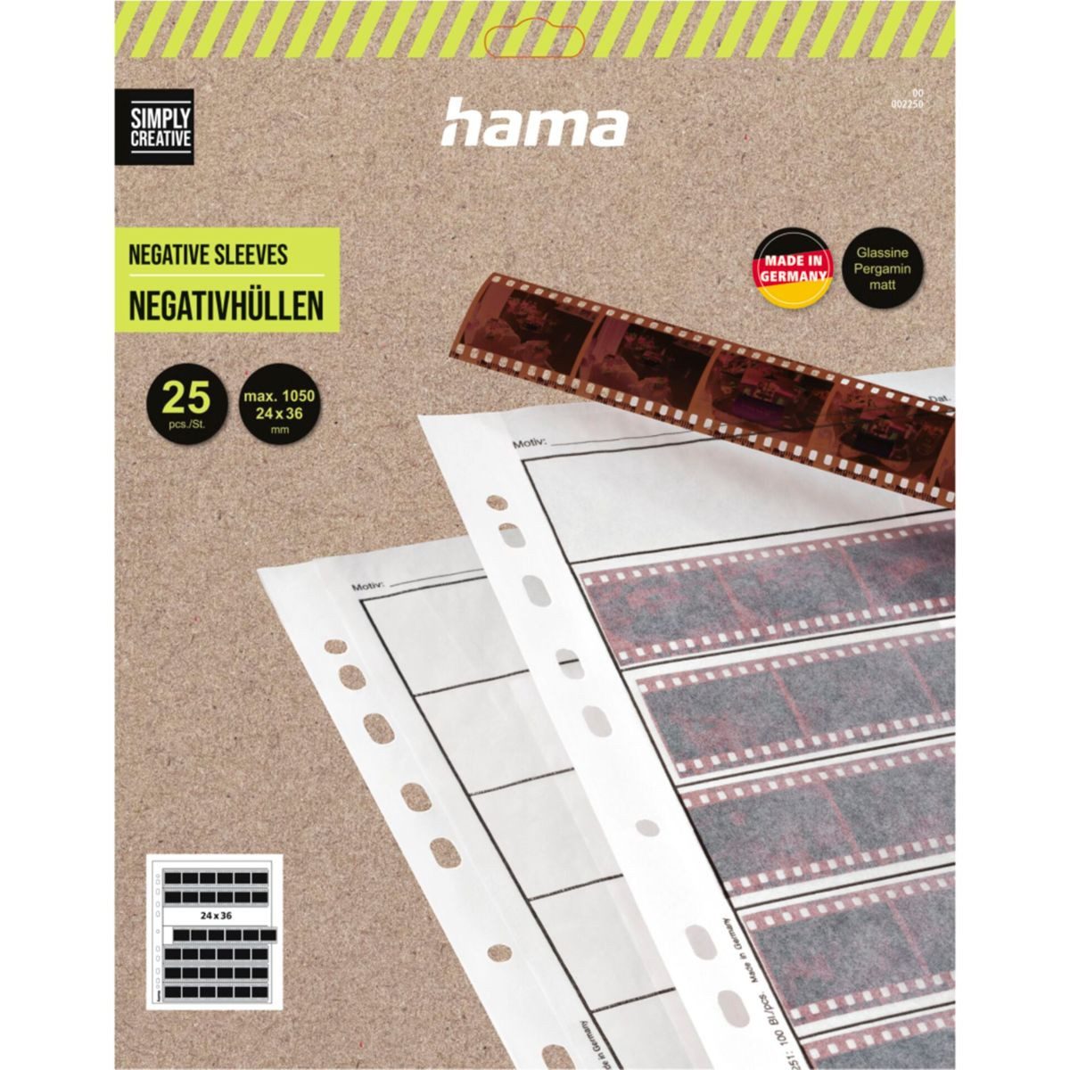 Hama Fotobox Negativhüllen Pergamin matt 24x36 25 Bl. 260x310