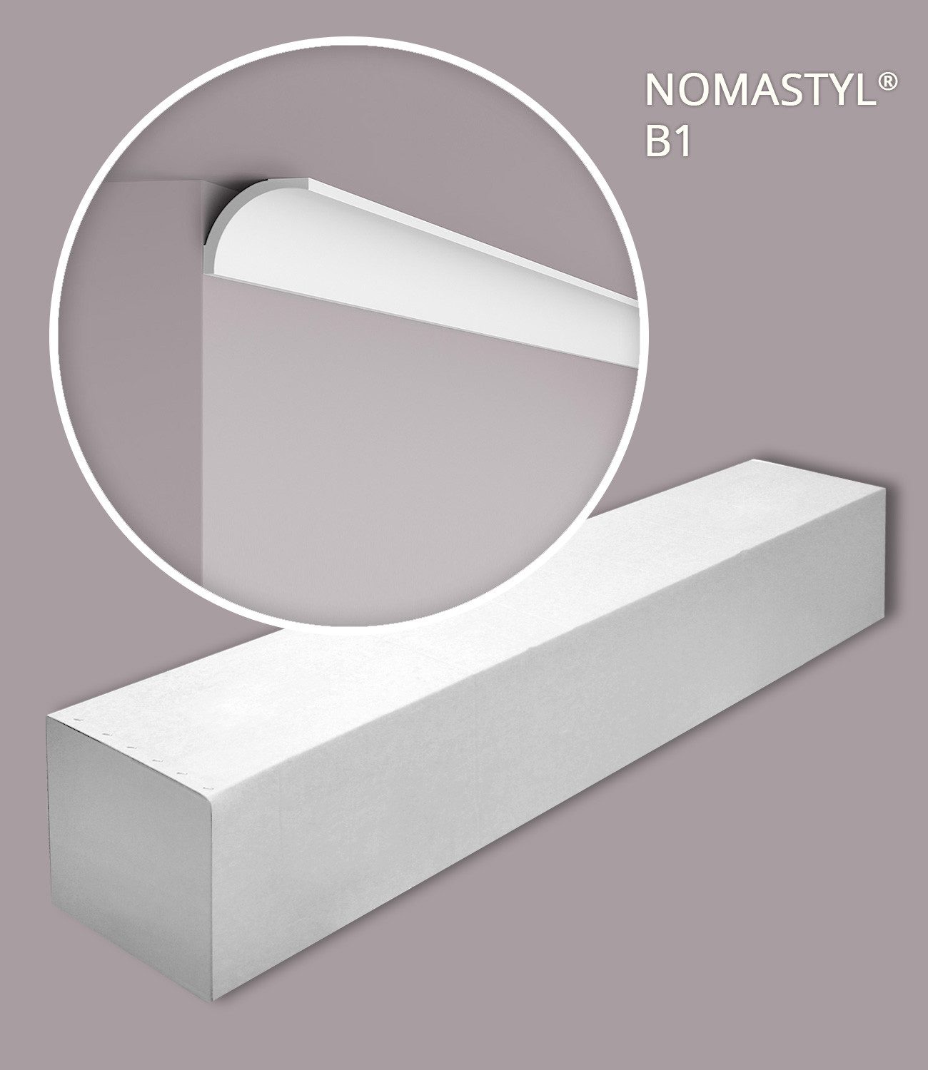 NOËL & MARQUET by nmc Deckenleiste NMC B1-box-10 Eckleisten 1 Karton SET mit 10 Stuckleisten 20 m, kleben, Extrudiertes Polystyrol (LDPS), 10-St., 1 x Karton SET, Eckleisten 1 Karton SET mit 10 Stuckleisten 20 m