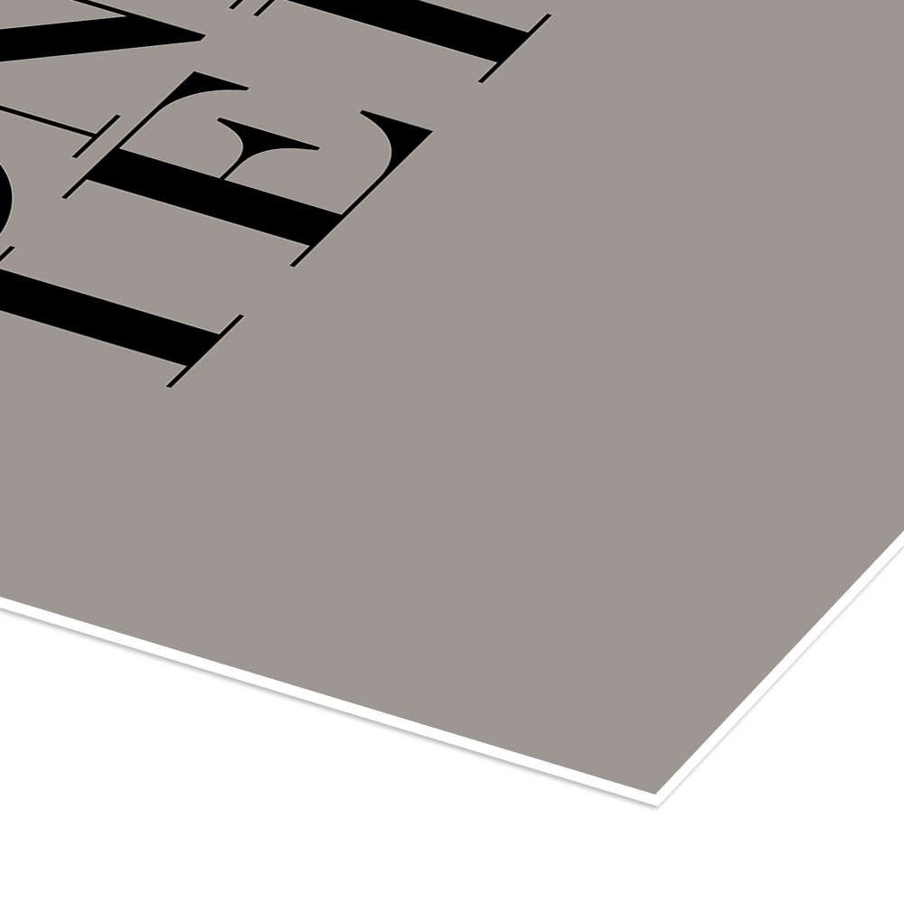 Posterlounge Wandbild Schön Hier I, Typobox, erhältlich als Poster, Leinwandbild, Wandsticker oder Acrylglasbild