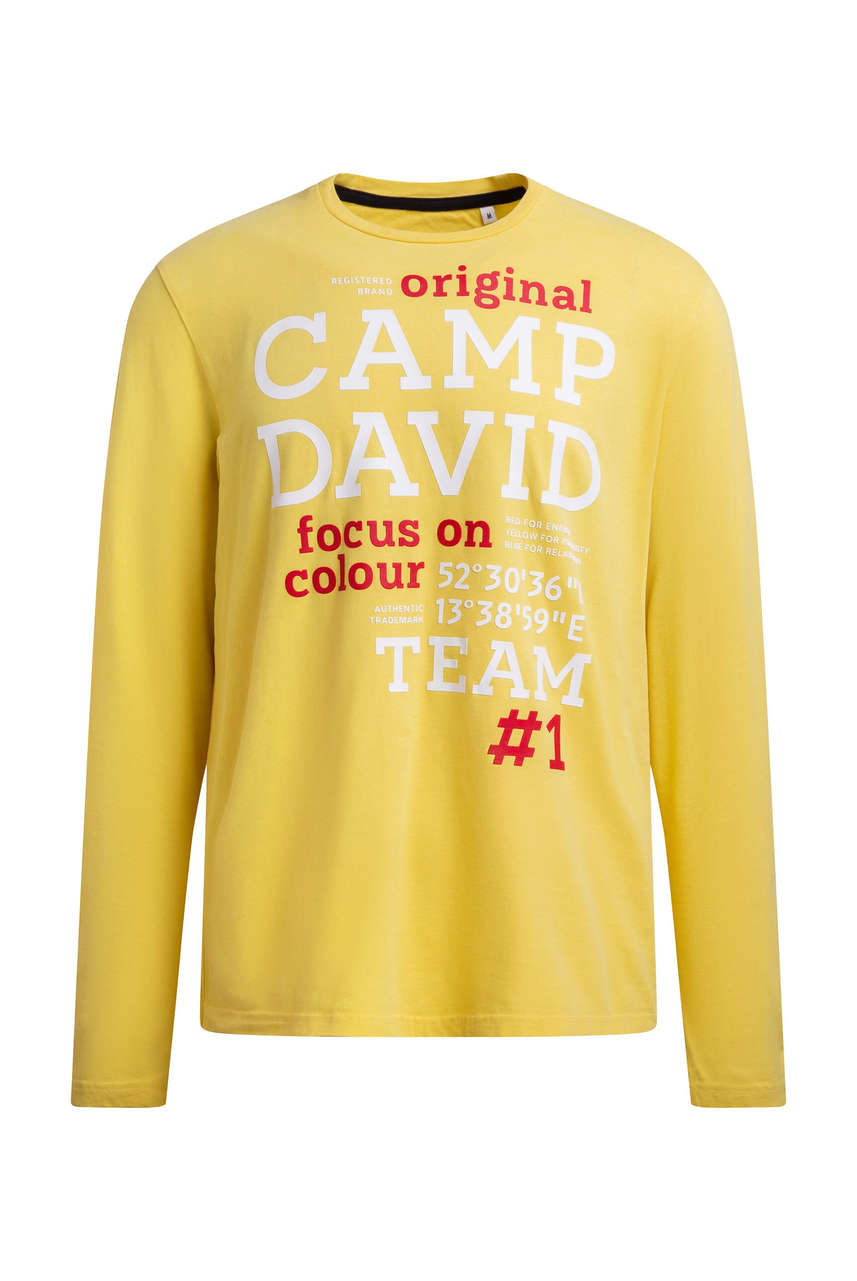 CAMP DAVID Rundhalsshirt aus Baumwolle günstig online kaufen