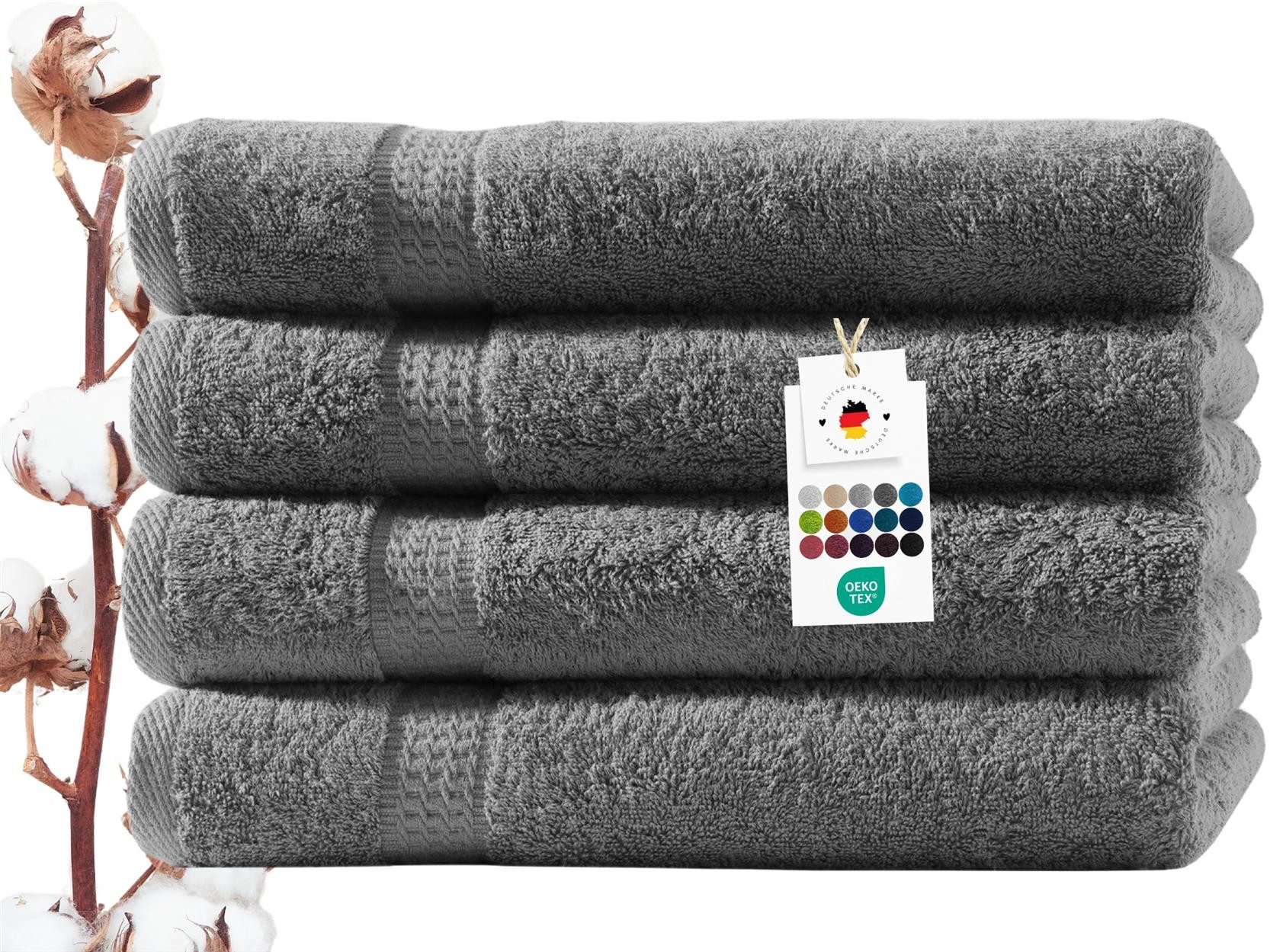 Carpe Sonno Handtuch Set 50x100 cm 100% Baumwolle Handtücher Set 500 g/m2 F günstig online kaufen