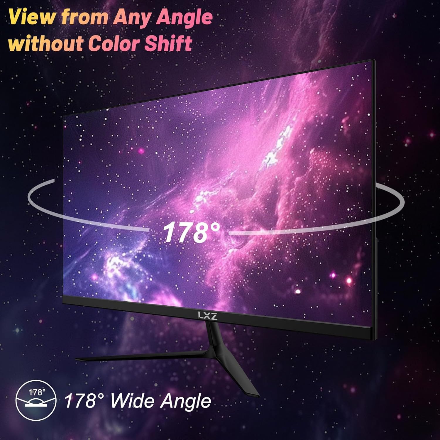 LXZ 24.5 Zoll, 200Hz, IPS Panel, FHD integrierten Lautsprecher Gaming-Monitor (63 cm/24.5 ", 1920 x 1080 px, FHD, 1 ms Reaktionszeit, 200 Hz, IPS, HDR10, FPS/RTS Modes, 200Hz, Integrierten Lautsprecher)
