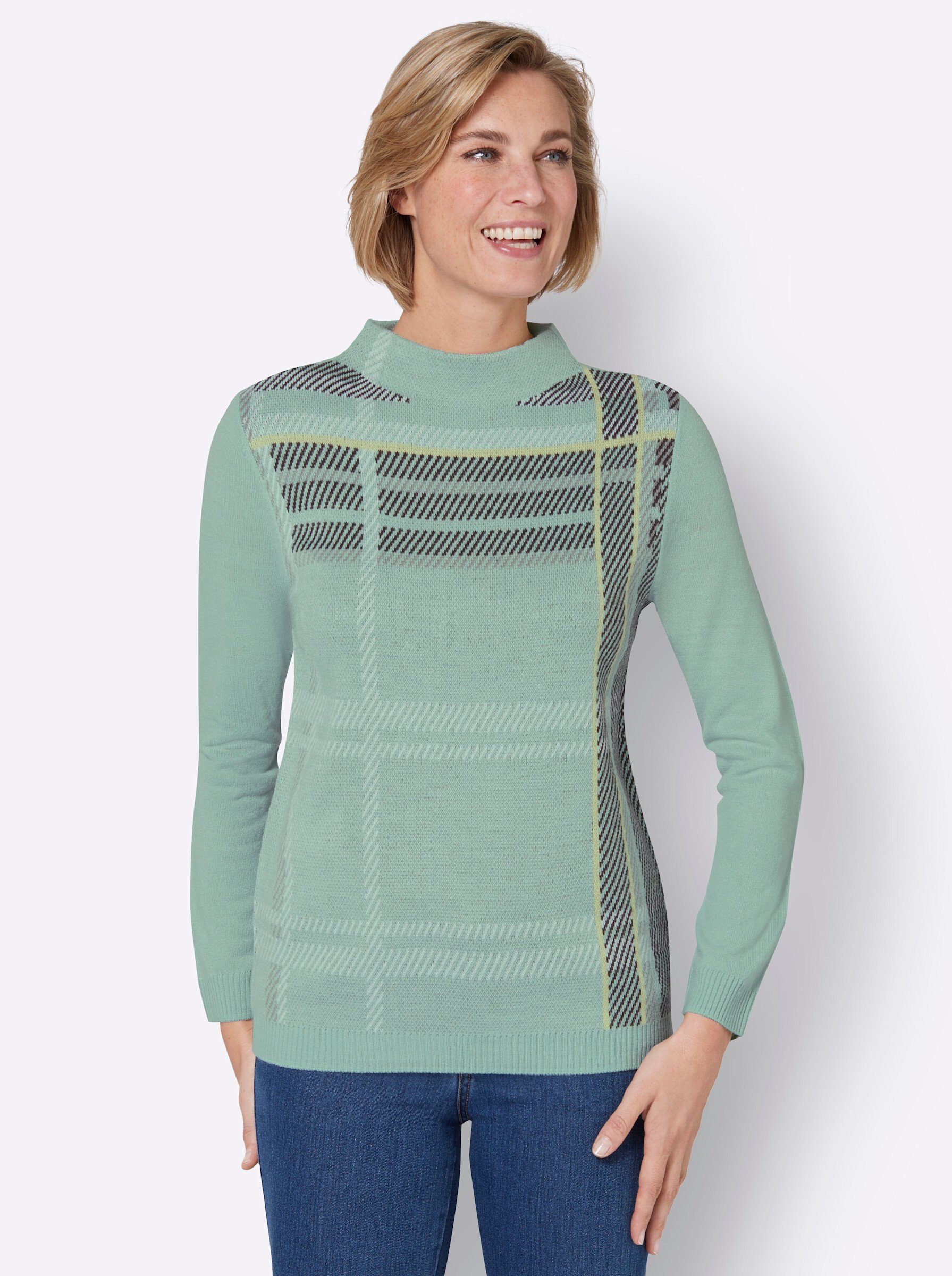 an! Sieh Strickpullover