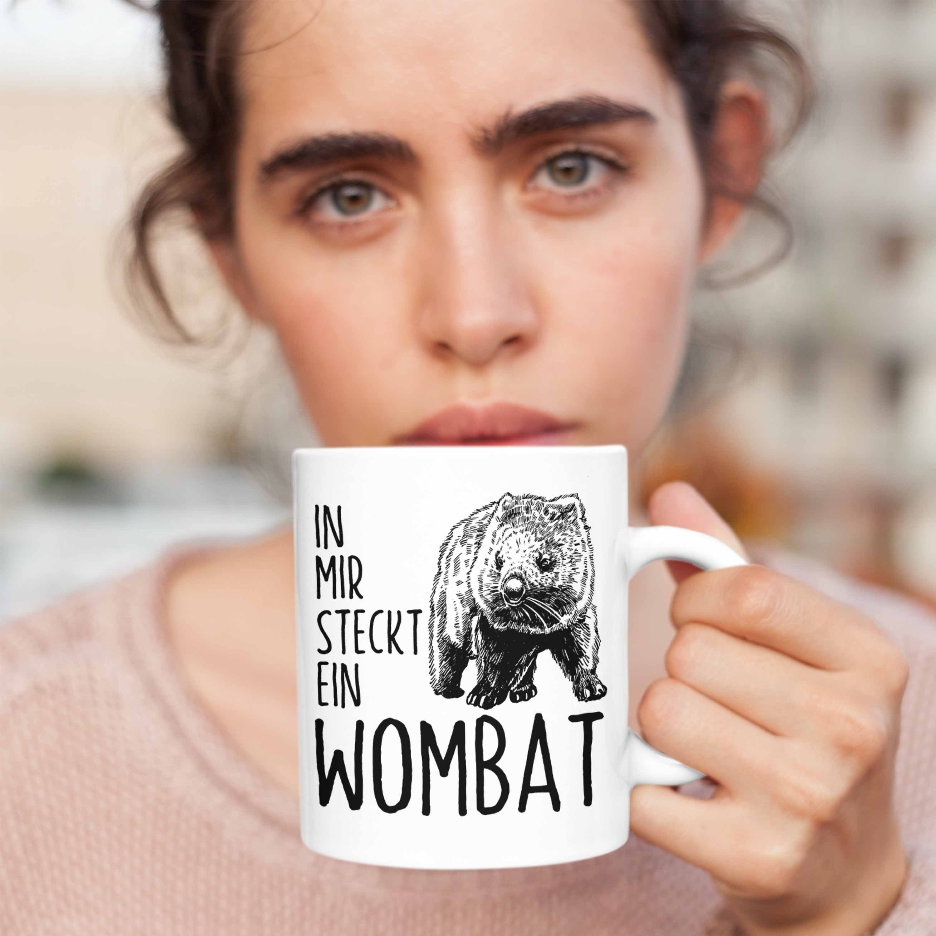 Trendation Tasse Wombat Tasse In Ein Steckt Wombat Mir Weiss Wombat für Geschenk Liebhaber