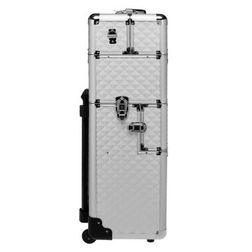 anndora Trolley Aluminium Reisekoffer 60 L Koffer Beautycase 2 Räder - Farbwahl, 2 Rollen