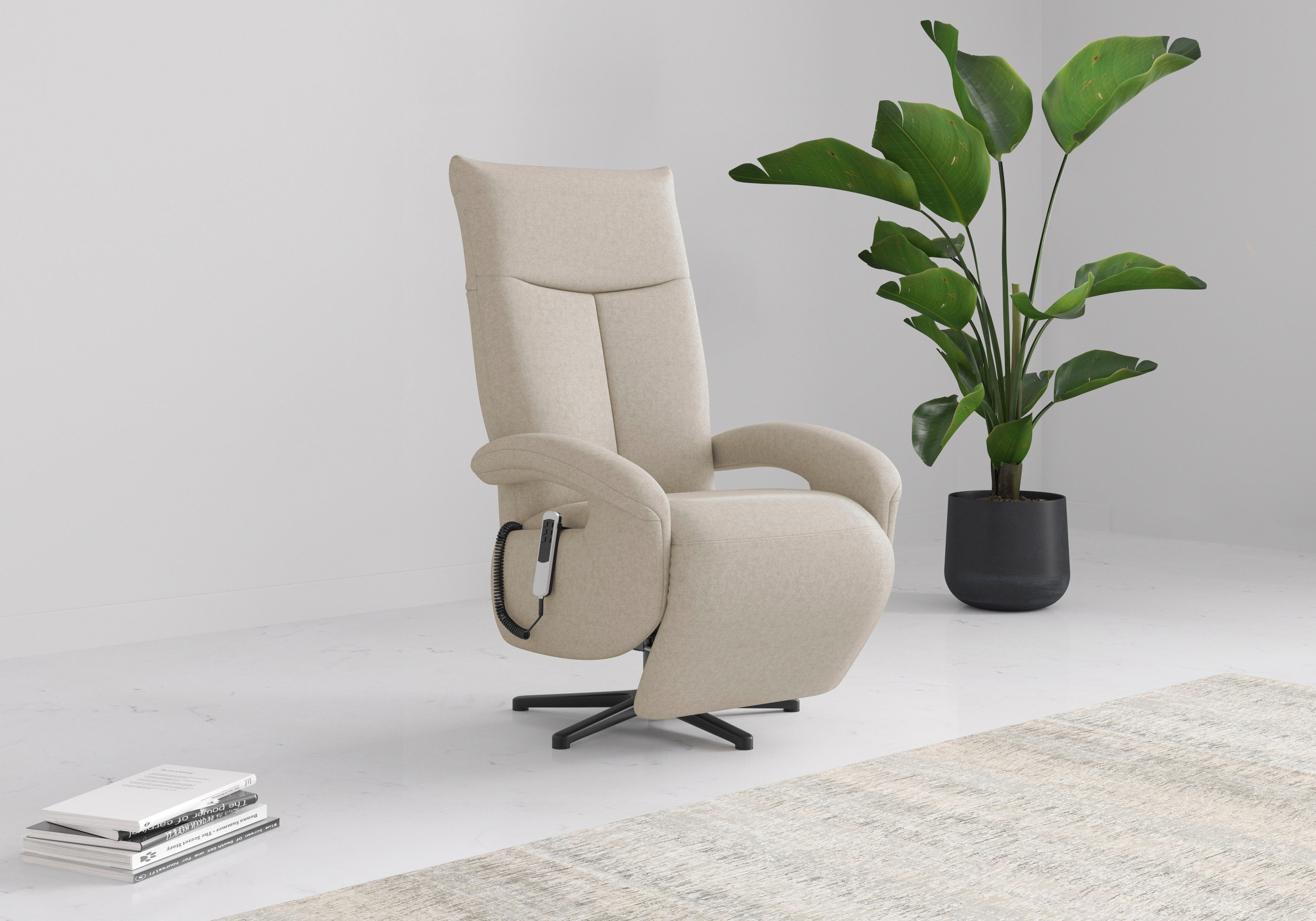 sit&more TV-Sessel Amica, inkl. Kopfteilverstellung & Drehfunktion, wahlweise mit 2 Motoren, Akku und Aufstehhilfe