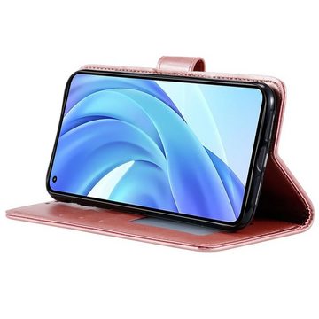 CoverKingz Handyhülle Hülle für Xiaomi 11 Lite 5G NE / Mi 11 Lite 5G Handyhülle Flip Case 16,5 cm (6,5 Zoll), Klapphülle Schutzhülle mit Kartenfach Schutztasche Motiv Mandala