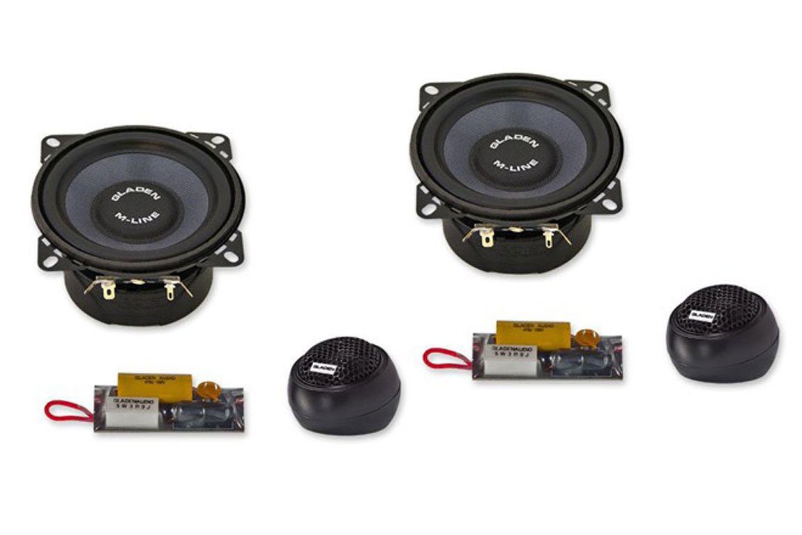 Gladen Audio M 100 10cm Kompo-System Auto-Lautsprecher (Gladen Audio M 100 - 10cm Kompo-System)