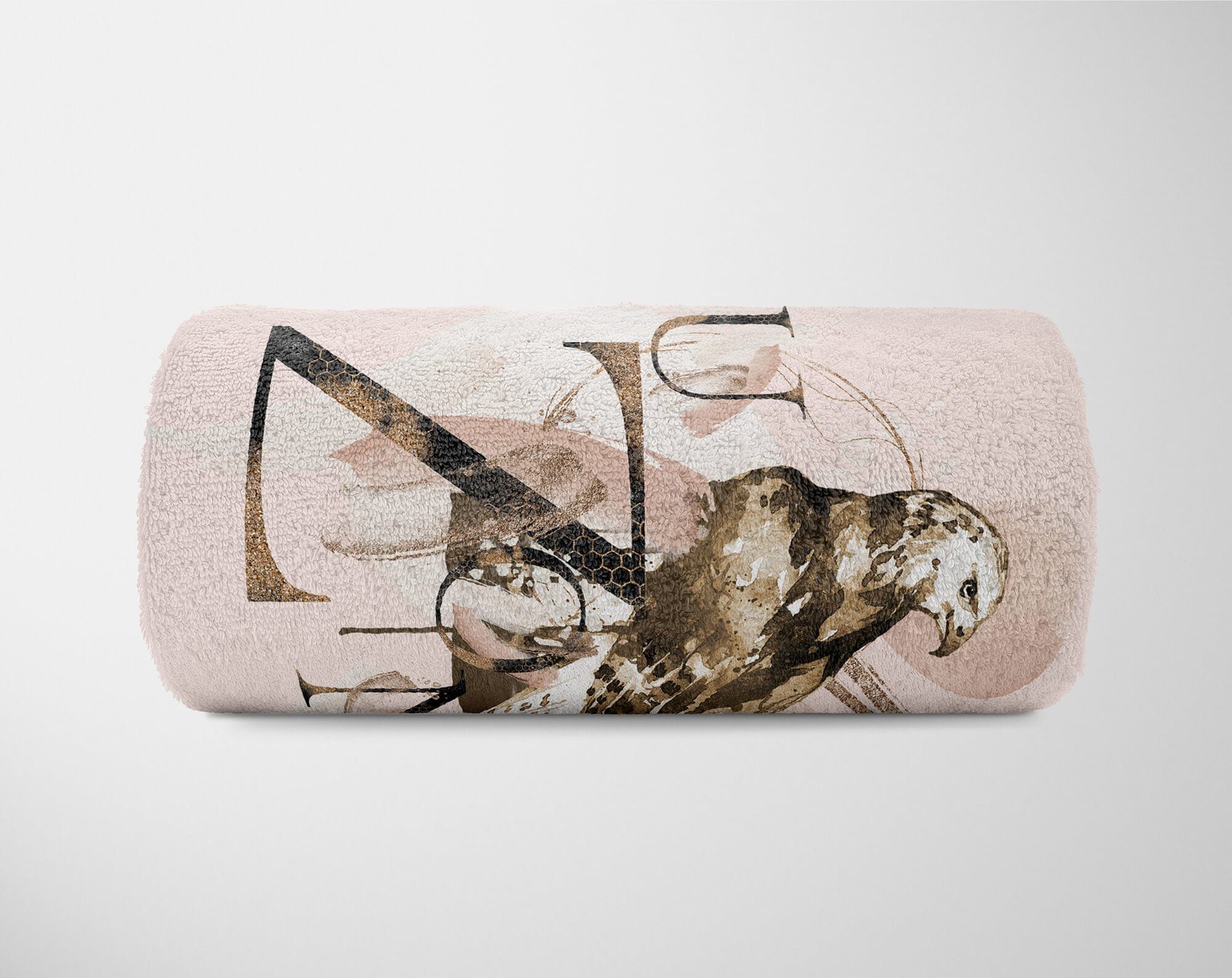 Kuscheldecke Adler Saunatuch Raubvogel Auffallend, Sinus Kunstvoll Handtuch Strandhandtuch Baumwolle-Polyester-Mix Handtücher Einzigartig Handtuch (1-St), Art