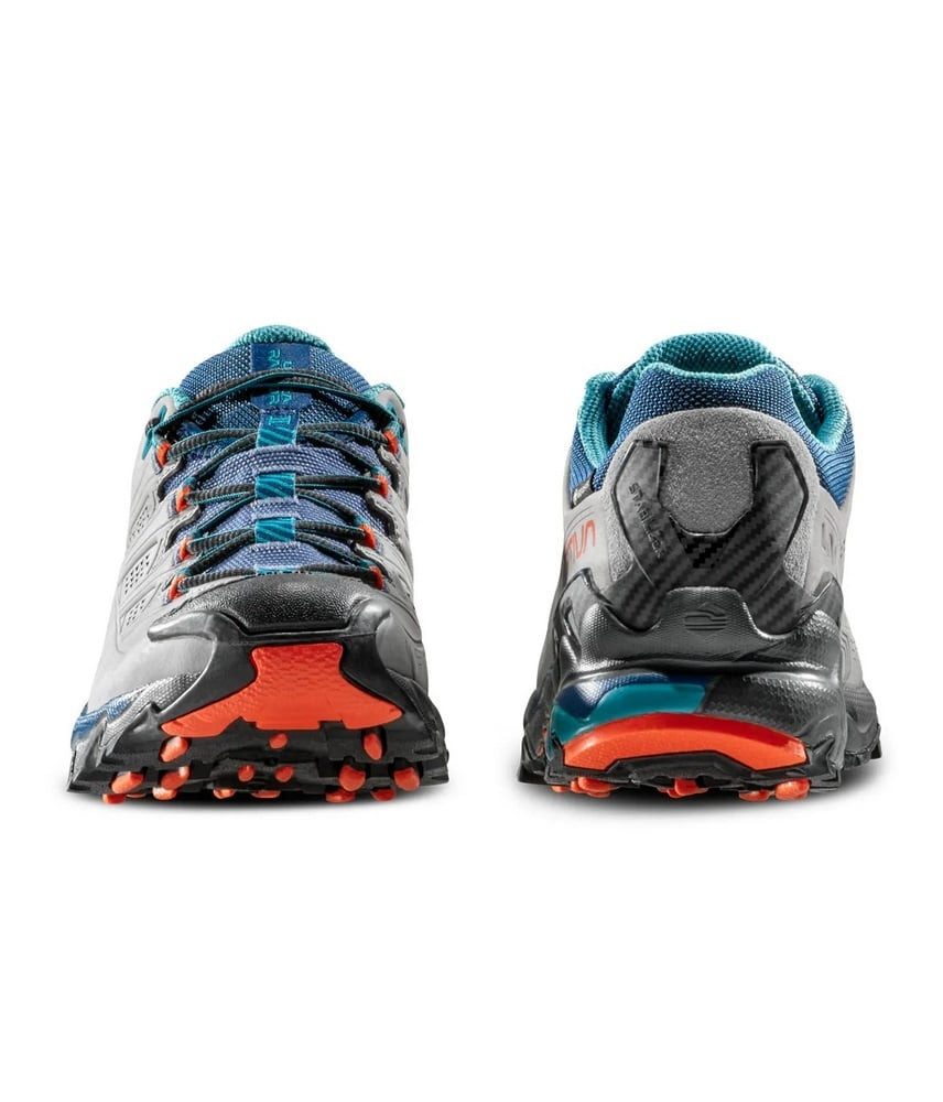 La Sportiva Ultra Raptor II Leather GTX (Nubukleder, wasserdicht) grau/rot Damen Wanderschuh