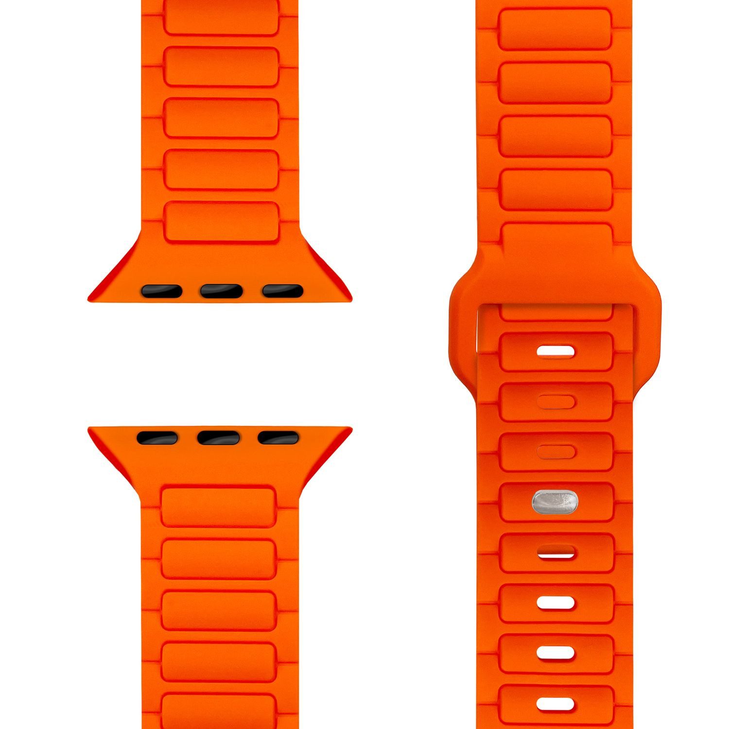 Nalia Smartwatch-Armband Apple Watch 49mm/46/45/44/42(Serie 1-3), Magnetisches Silikon Ersatzband / für Fitness Uhr / Wasserbeständig