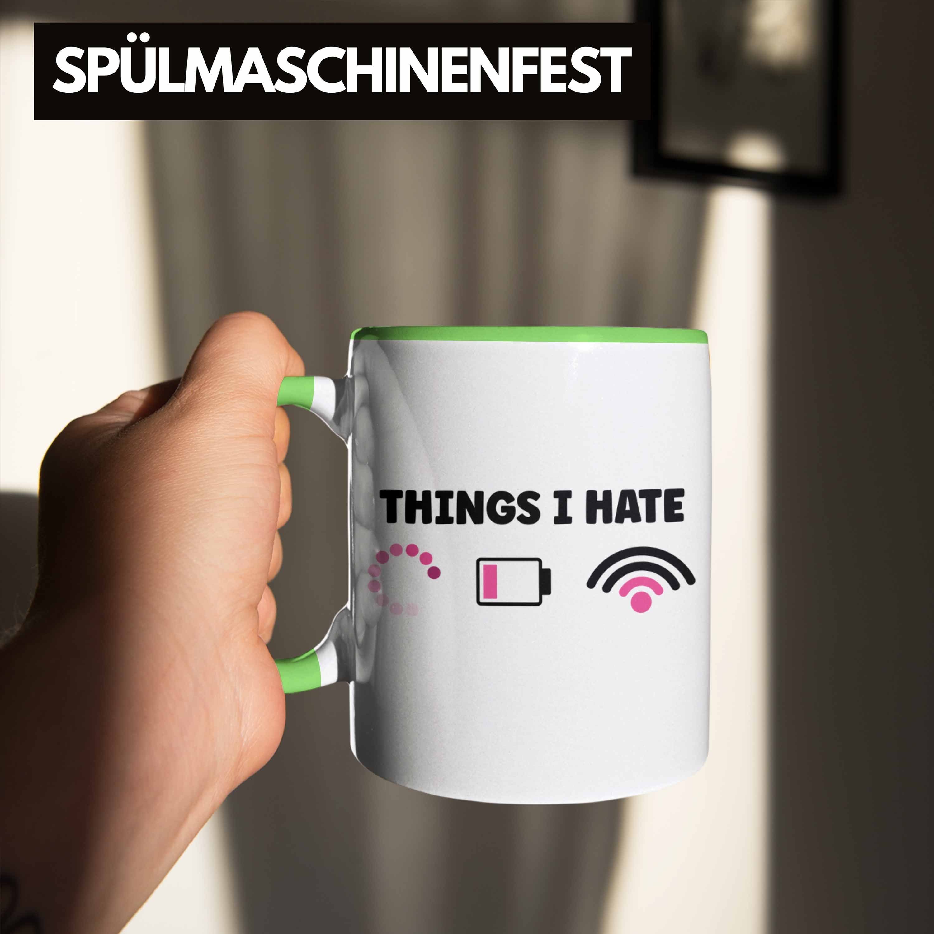 Grün Programmiererin Gaming Trendation Trendation Things Lustige I Geschenkidee Hate Tasse Tasse Kaffeetasse Geschenk Computer -