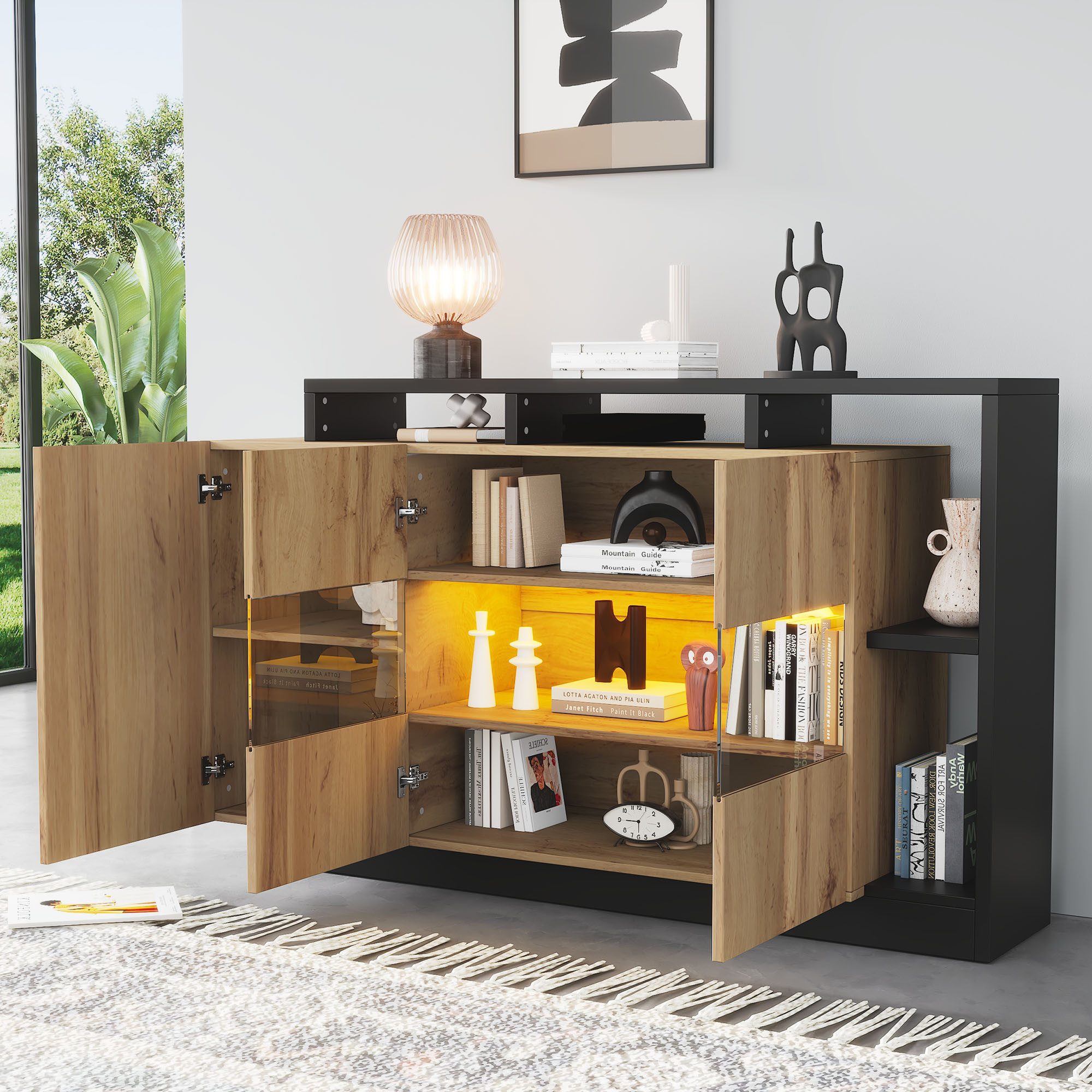 Sideboard LED, Bluetooth RGB Beleuchtung mit 16 Modi