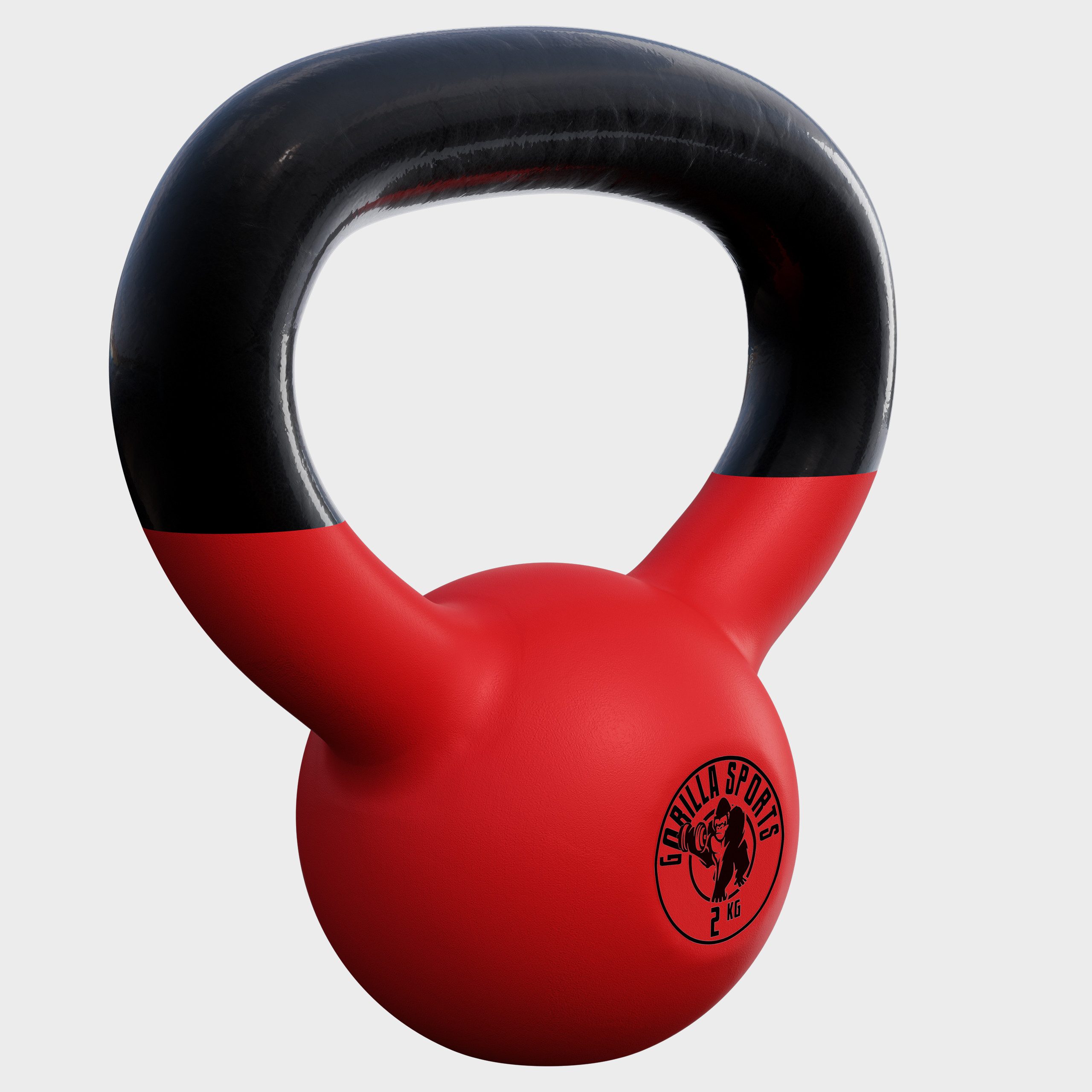 GORILLA SPORTS Kettlebell Kettlebell Guss mit Vinylbeschichtung 2 kg - 32 kg