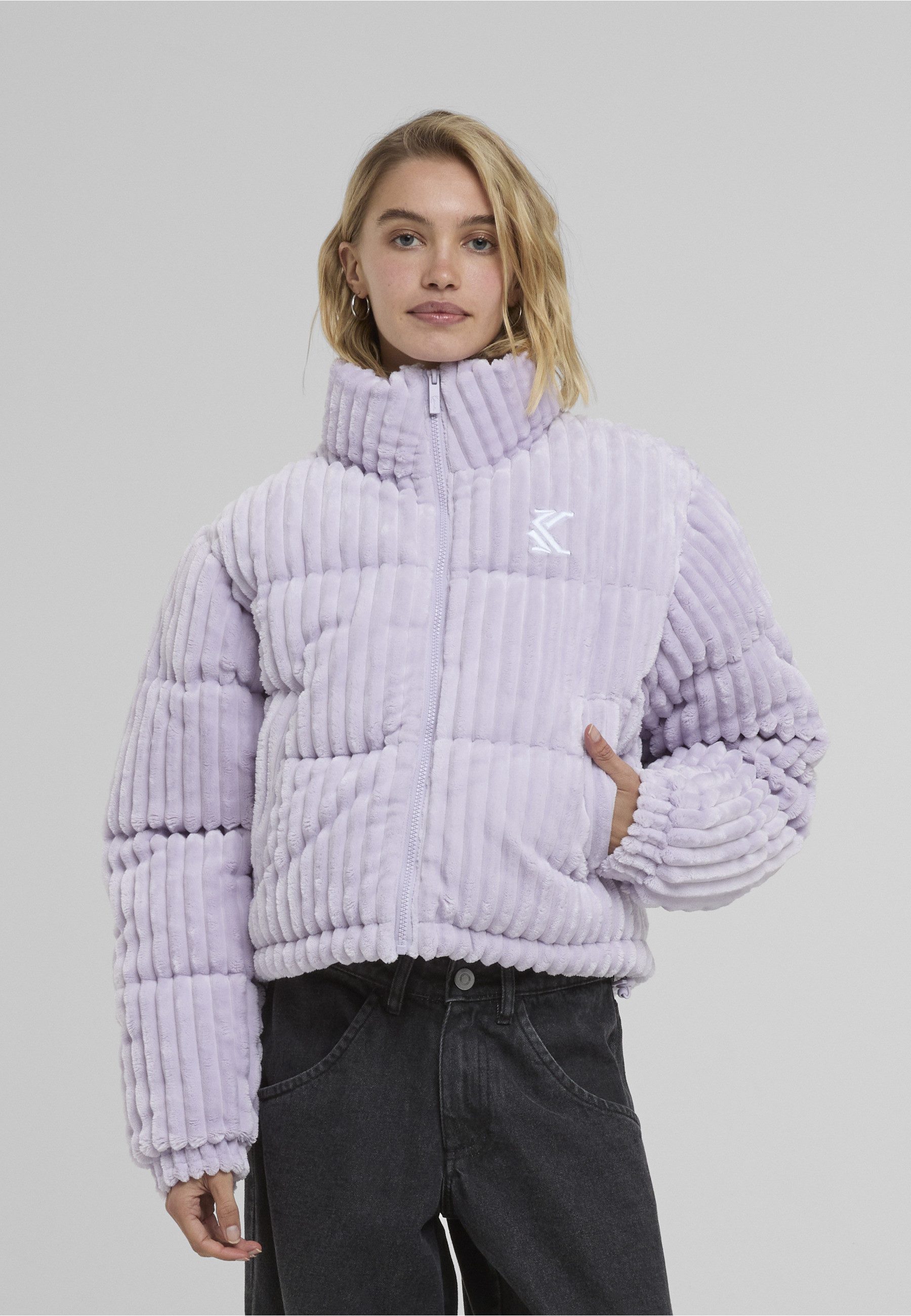 Karl Kani Winterjacke Karl Kani KK Og Fuzzy Corduroy Short Puffer Jacket (1-St)