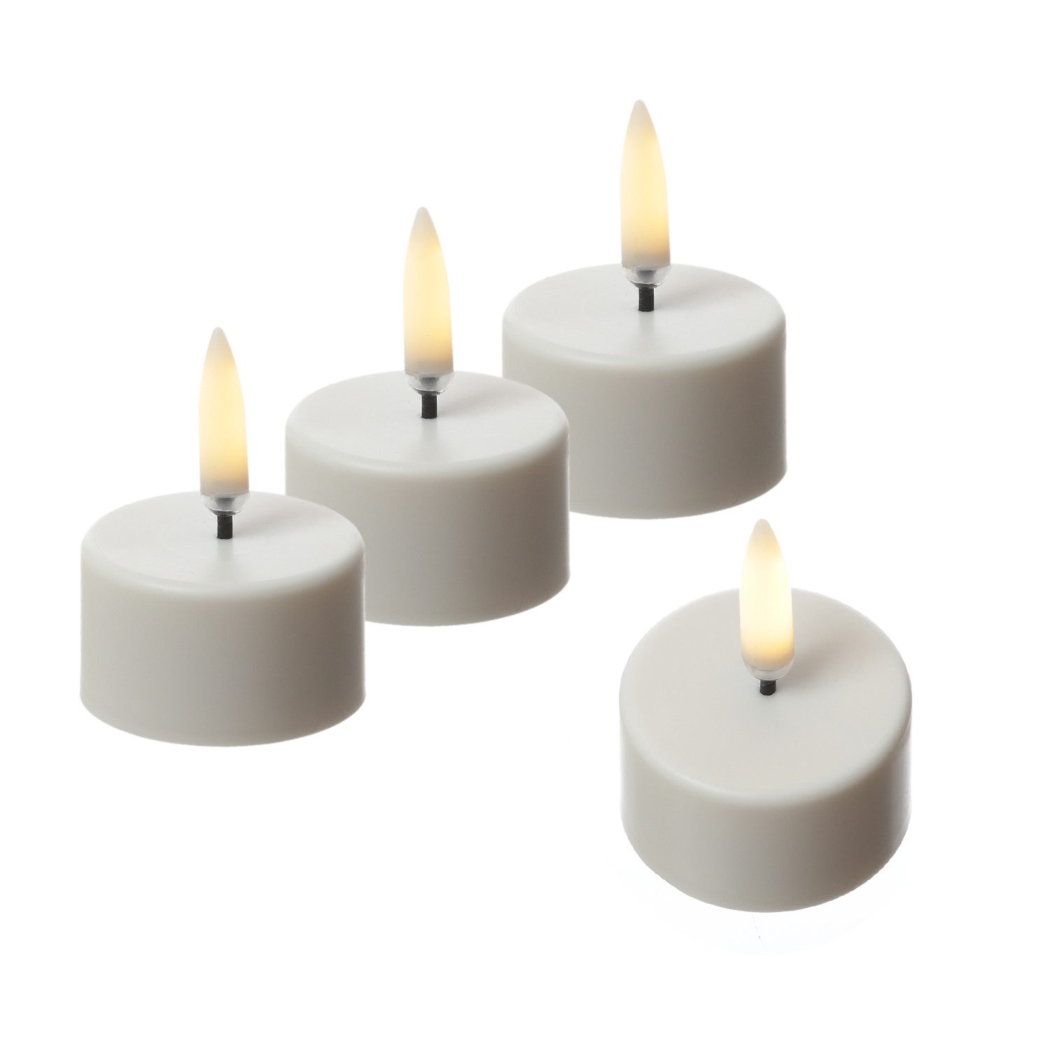 UYUNI Lighting LED-Kerze LED Mini Teelichter 4 Stück aufladbar 4cm Timer Au günstig online kaufen