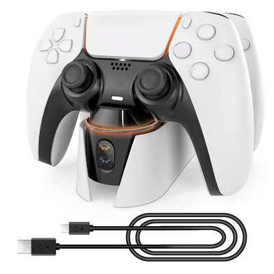 HYTIREBY PS5 Controller Ladestation mit 2-Stunden-Ladechip PlayStation 5-Controller (PS5 Controller Charger für original Sony Playstation 5 Konsole)