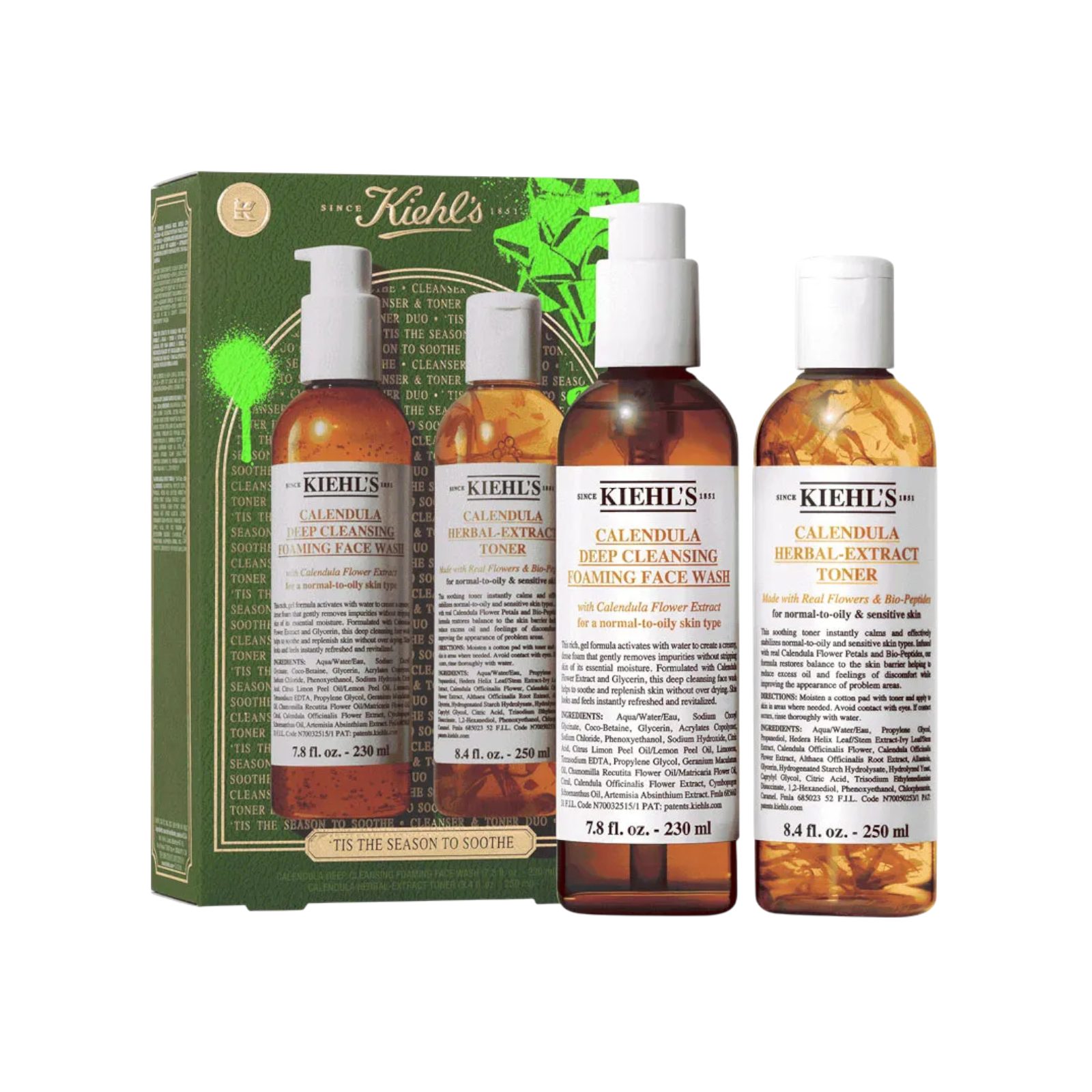 Kiehls Gesichtspflege-Set Tis the Season to Soothe Set, 2-tlg.
