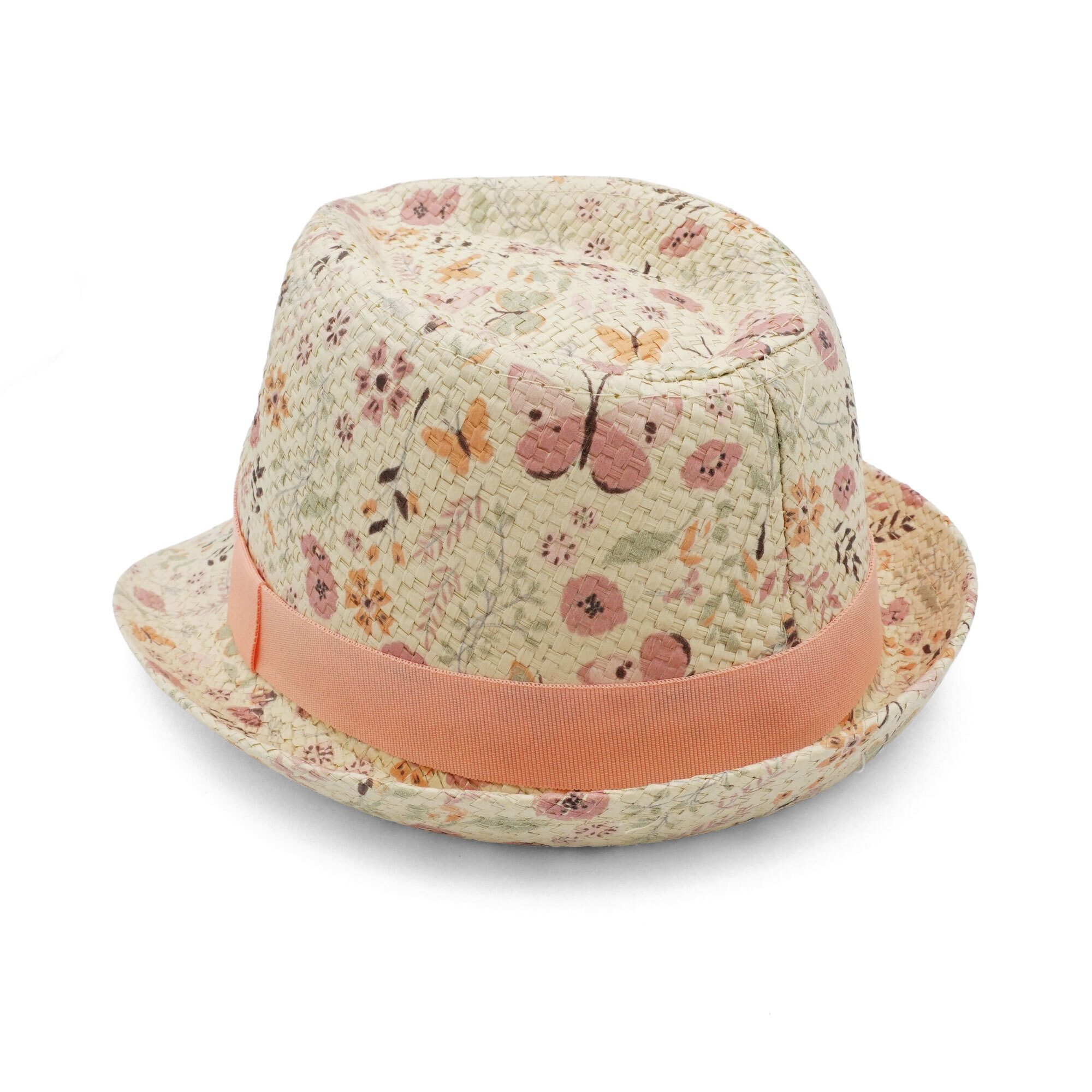 MAXIMO Strohhut KIDS GIRL-Trilby Schmetterling Futter (1-St)