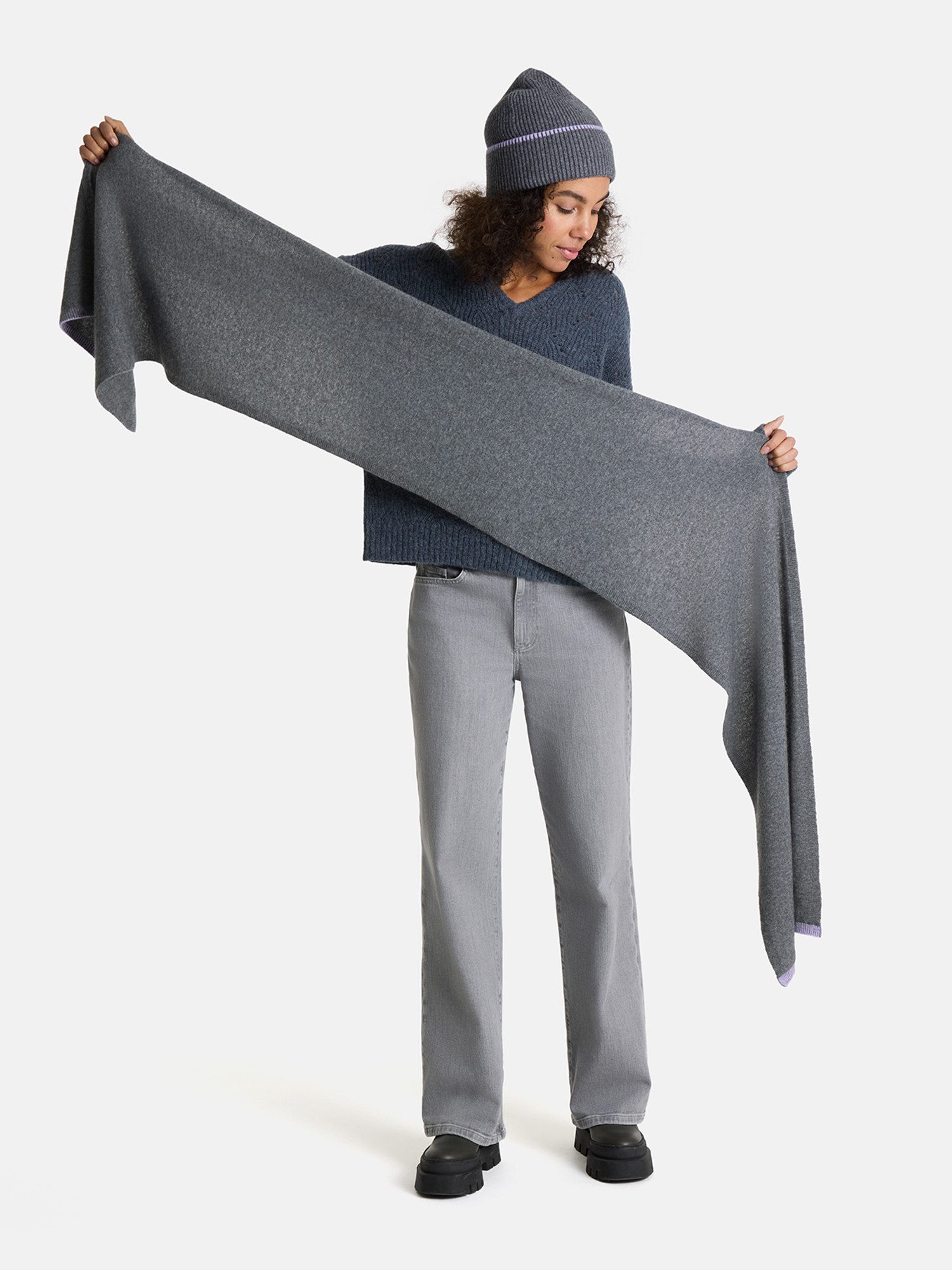 Lieblingsstück Schal Damen-Strickschal, aus Wolle und Kaschmir