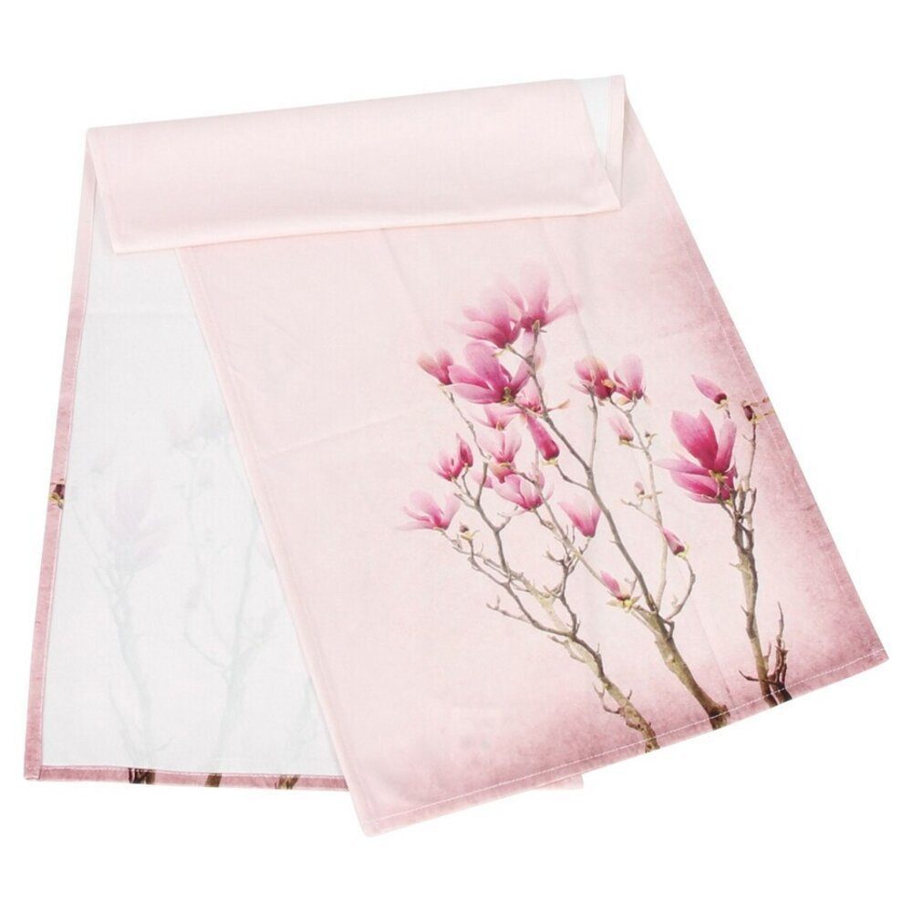 Home-trends24.de Tischläufer Tischläufer Tulpen Magnolie Tischdecke günstig online kaufen