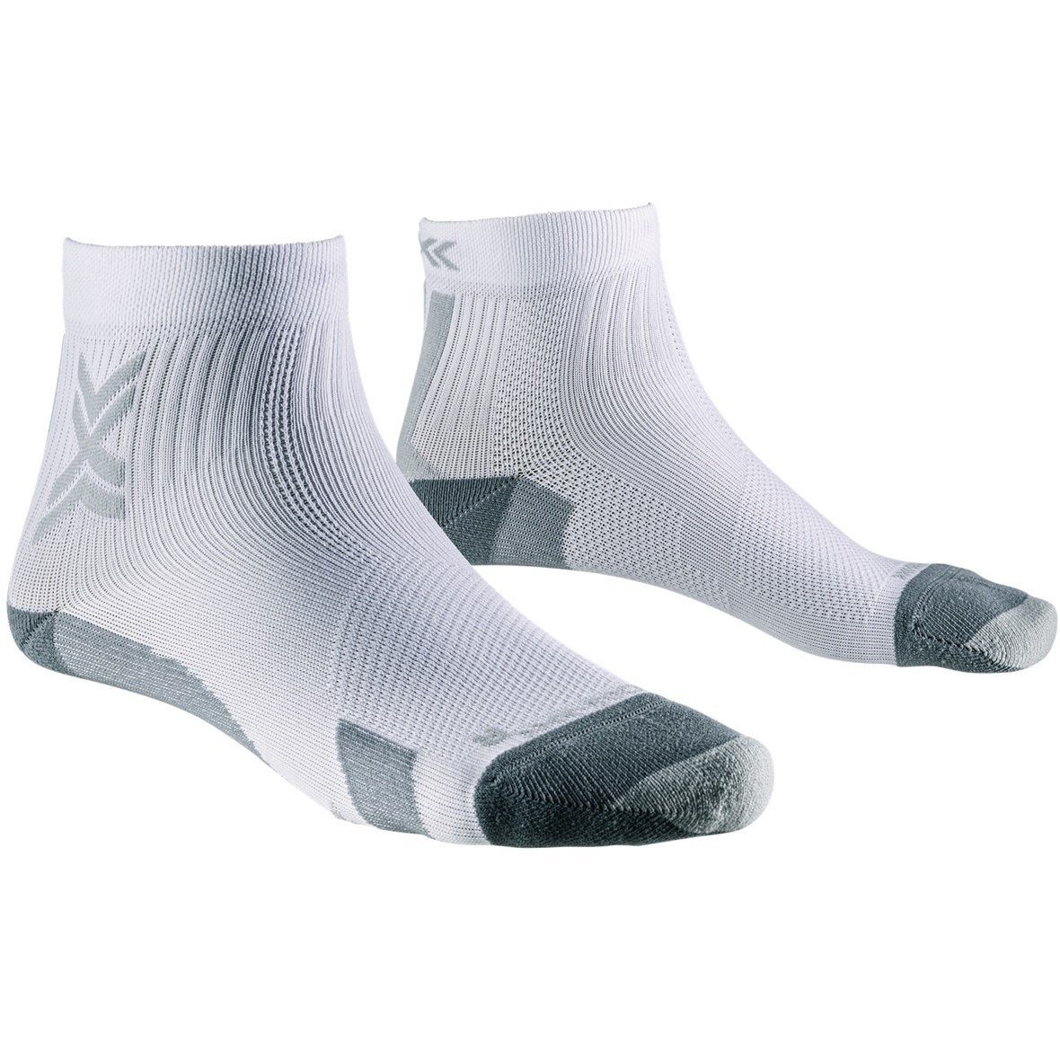 Laufsocken Run Discover Ankle weiss/grau Herren - 1 Paar