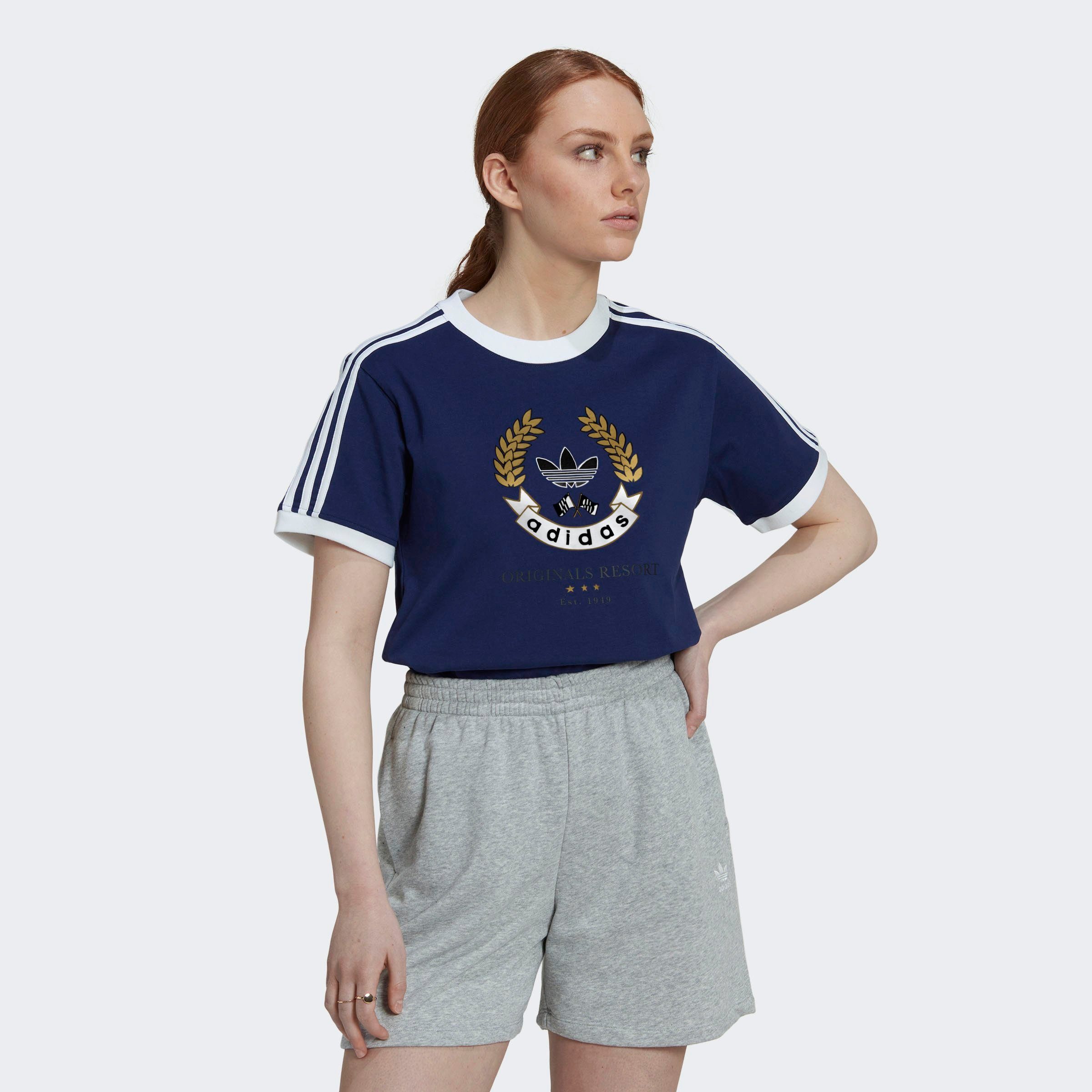 adidas Originals T-Shirt CREST GRAPHIC NGTSKY | Sport-T-Shirts