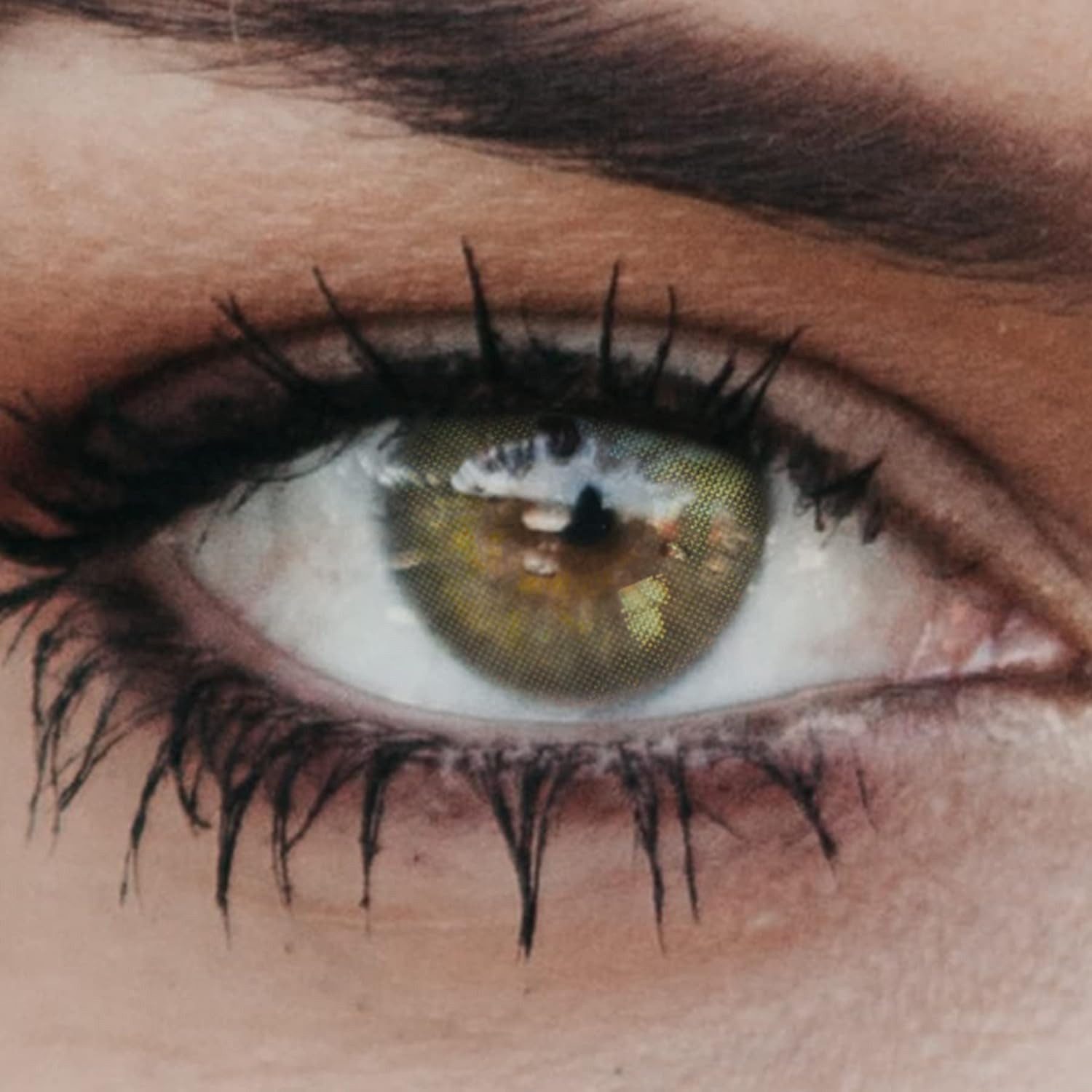 GLAMLENS Monatslinsen Sehr stark deckende und natürliche grüne Linsen "New York Green"