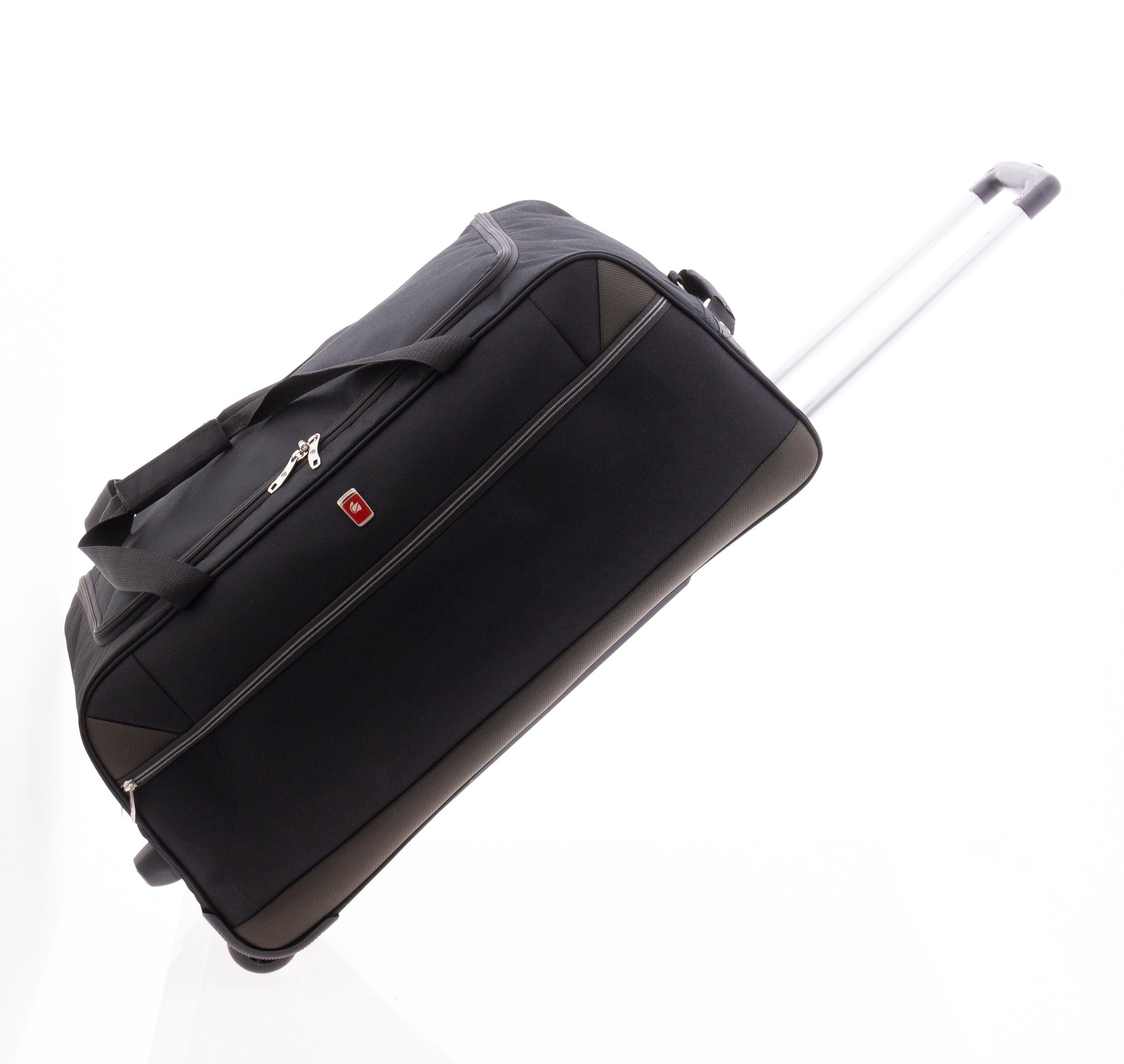 Trolleytasche, - Trolley-Reisetasche schwarz, Gewicht: - - Rollentasche, rot mit kg, 2,4 Reisetasche GLADIATOR Sporttasche blau cm - 72 Rollen od. 76Liter