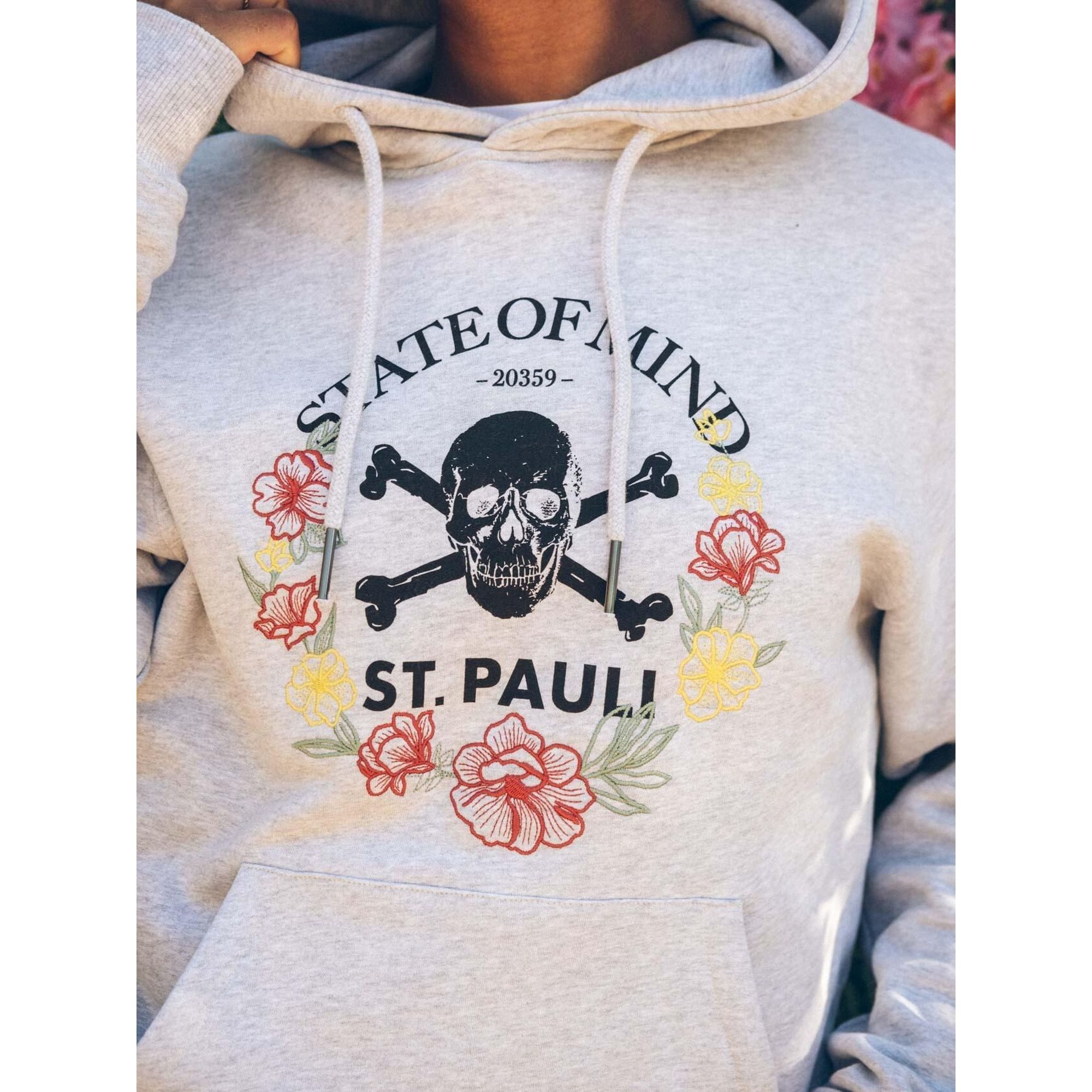 FC St. Pauli Kapuzenpullover FC St. Pauli - Kapuzenpullover "TK Floral" - Grau