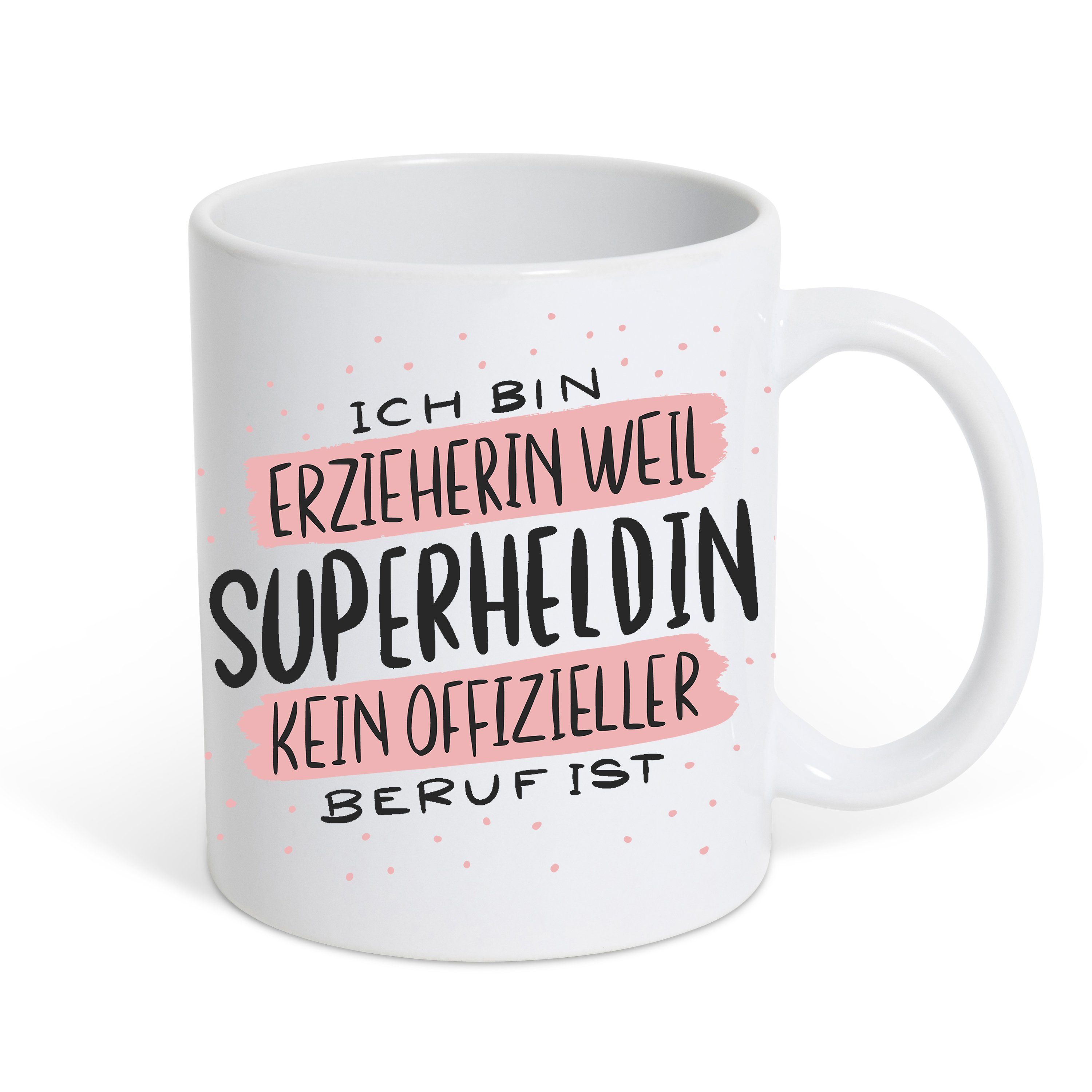 Tasse Erziherin Superheldin Kaffeetasse Geschenk