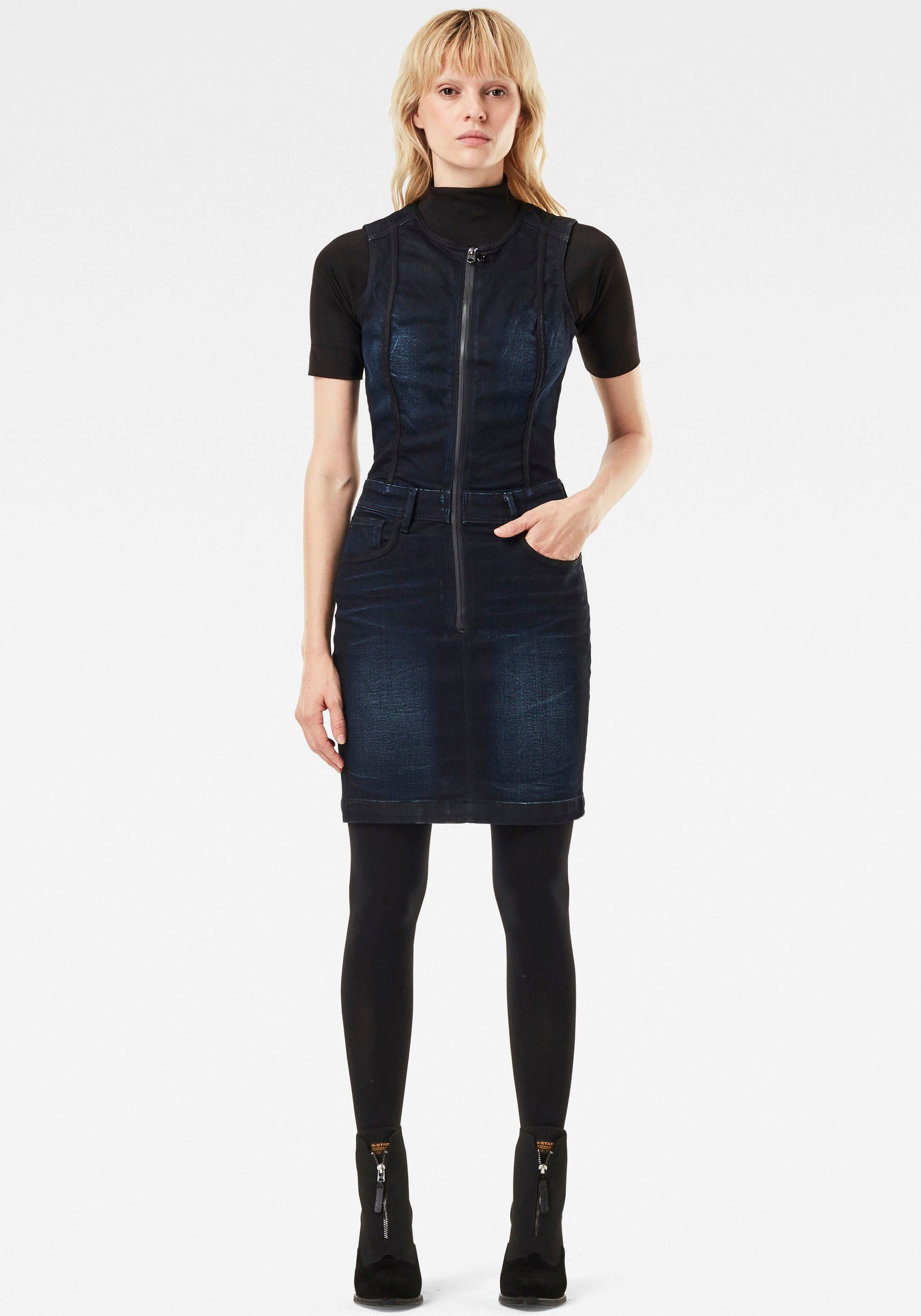 G-Star RAW Jeanskleid »Lynn Type 30 Kleid« ärmellos mit durchgehenden  Reißverschluss online kaufen | OTTO